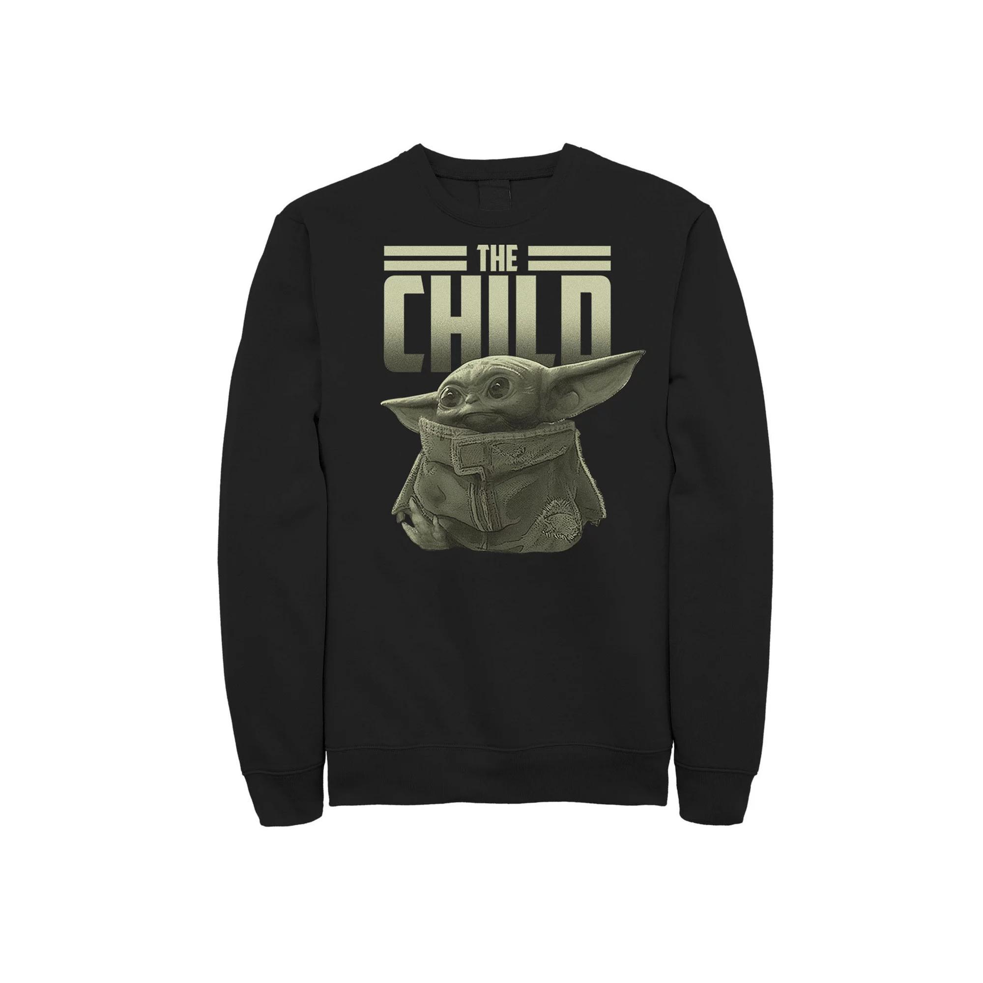 Men's Star Wars The Mandalorian The Child Portrait Sweatshirt,  Product Image