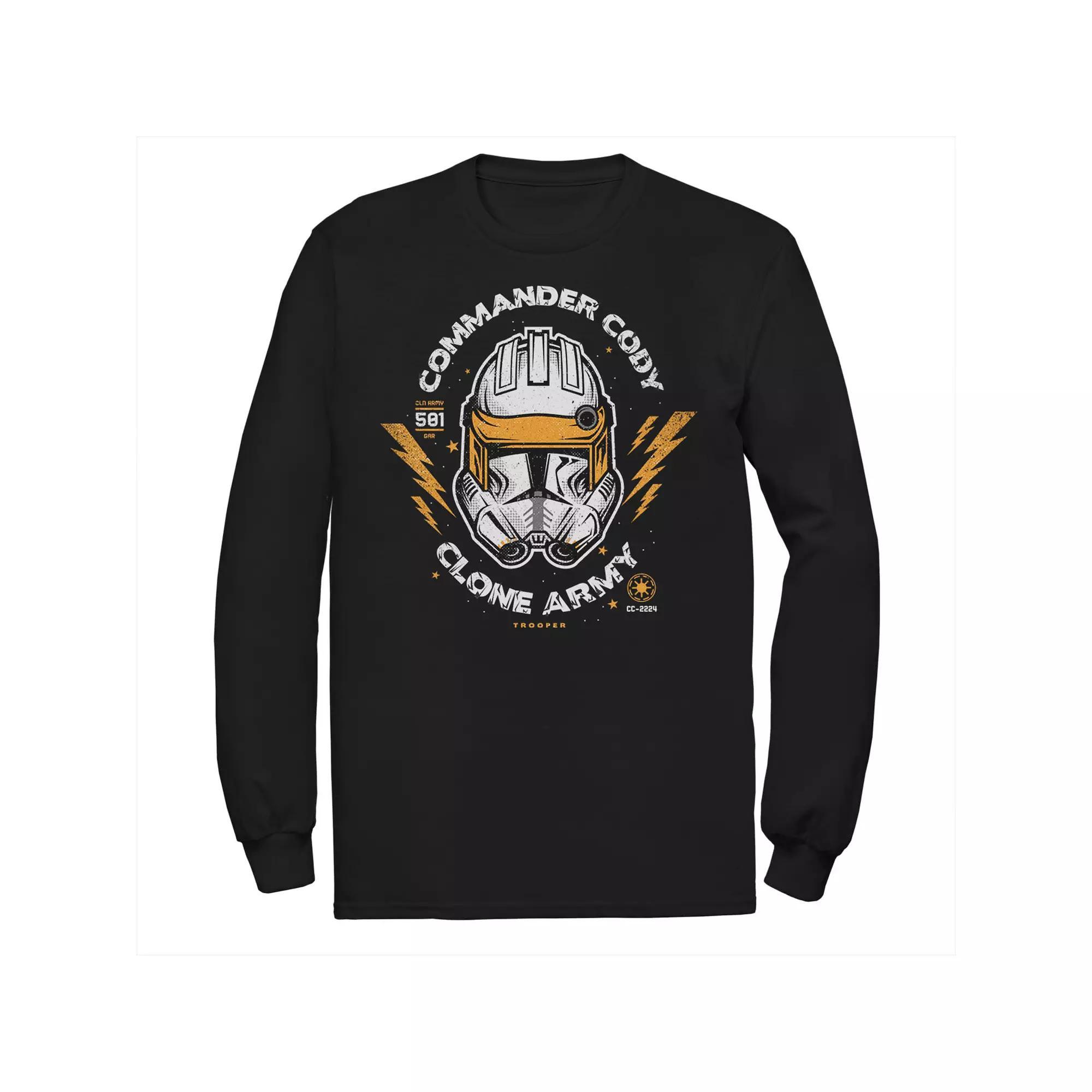 Men's Star Wars Commander Cody Clone Army Head Shot Tee, Size: Medium, Black Product Image
