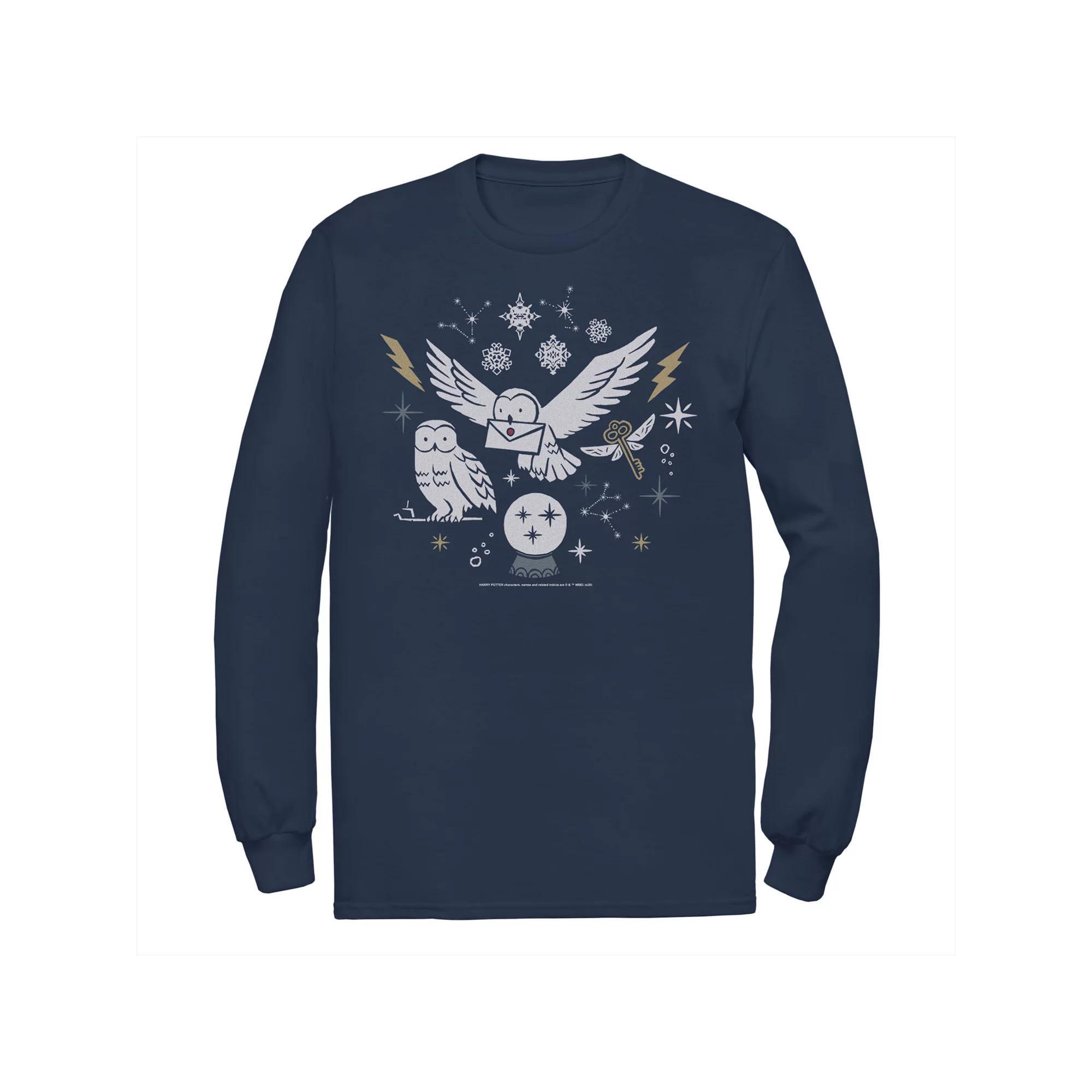 Men's Harry Potter Christmas Winter Owls Tee,  Product Image