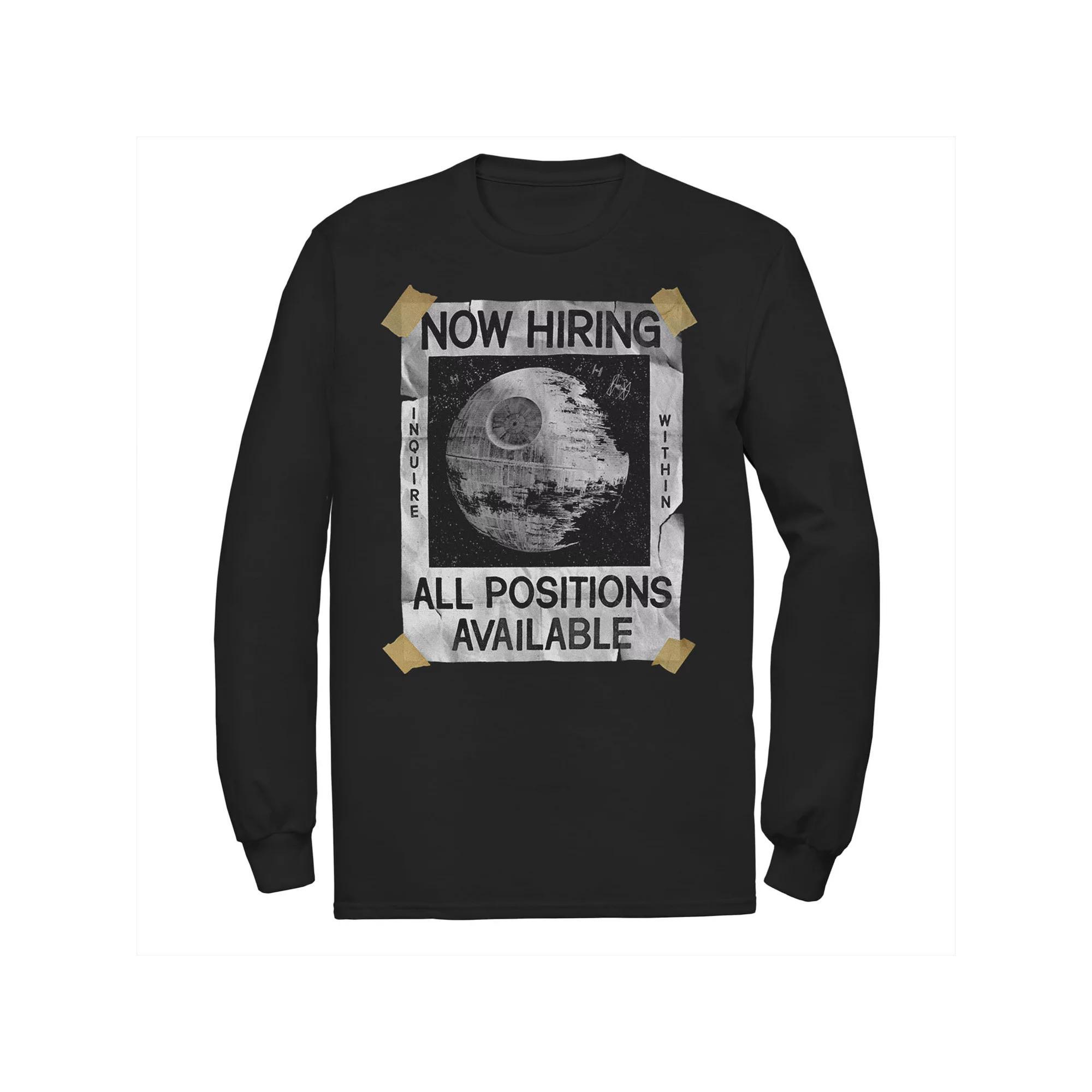 Men's Star Wars Now Hiring On The Death Star Tee,  Product Image