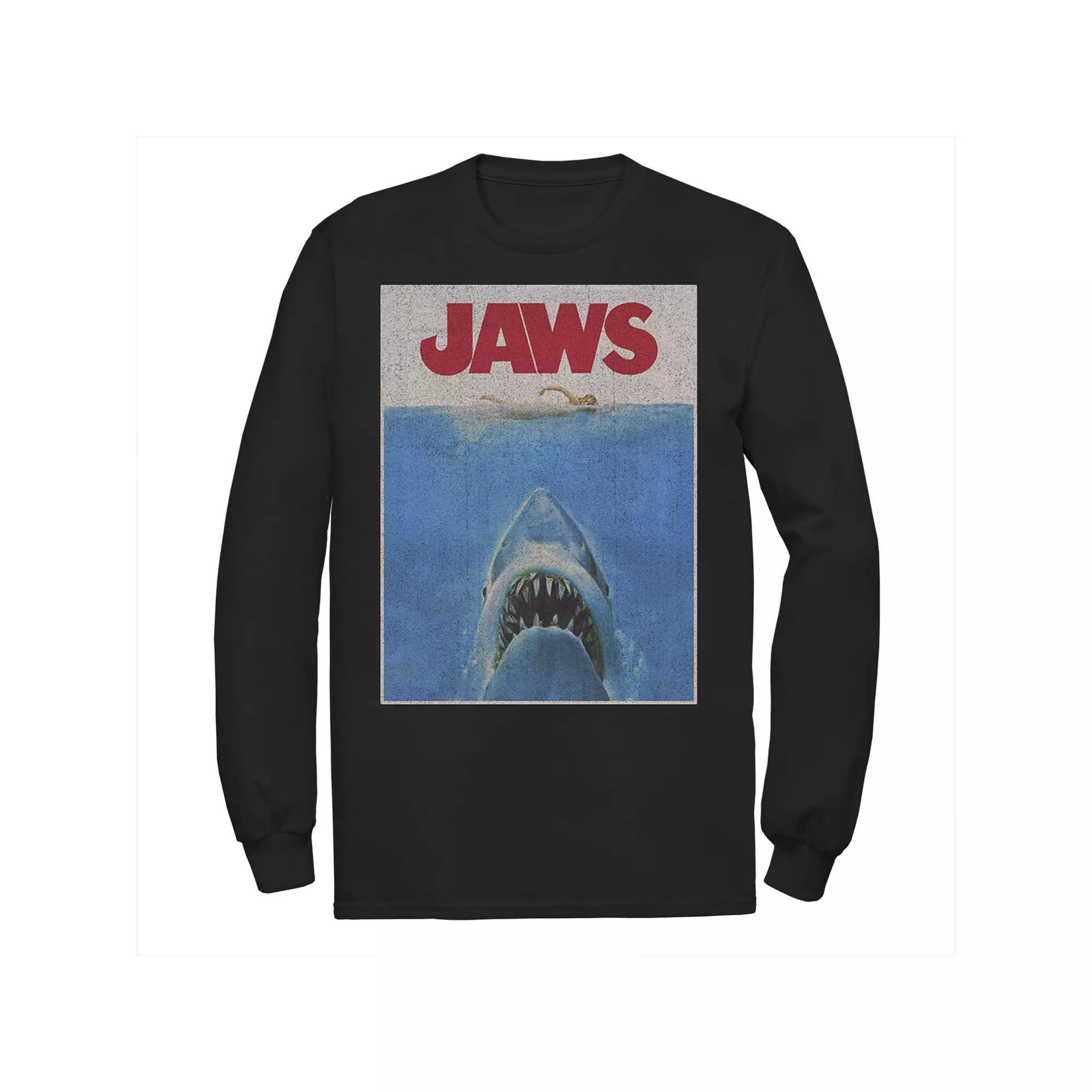 Men's Jaws Classic Retro Shark Attack Poster Tee,  Product Image