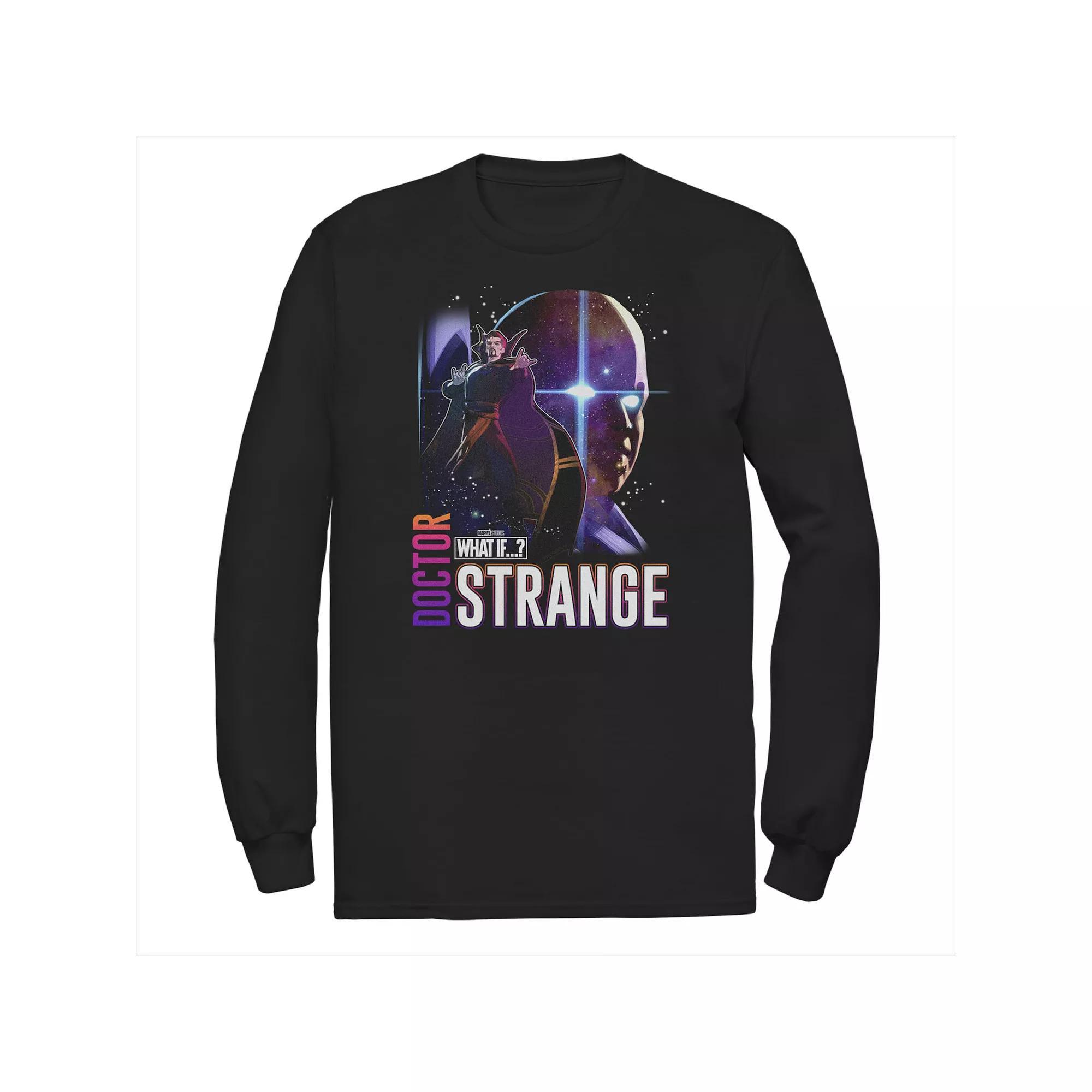 Big & Tall Marvel What If Doctor Strange and Watcher Poster Tee, Men's, Size: Large Tall, Black Product Image