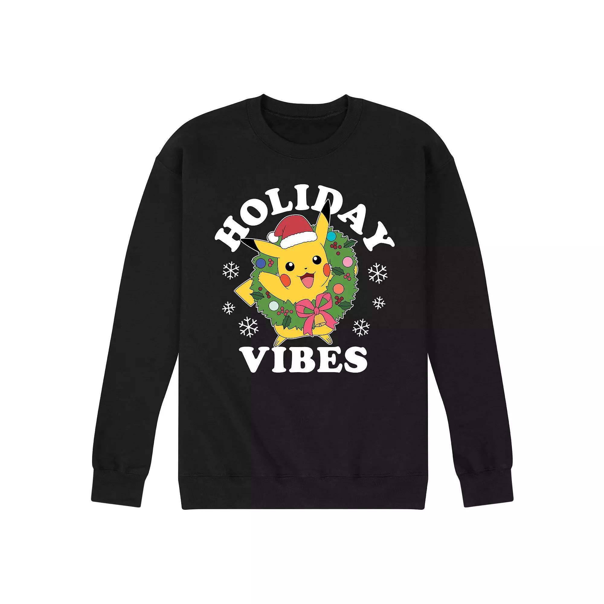 Men's Pokemon Holiday Vibes Sweatshirt,  Product Image