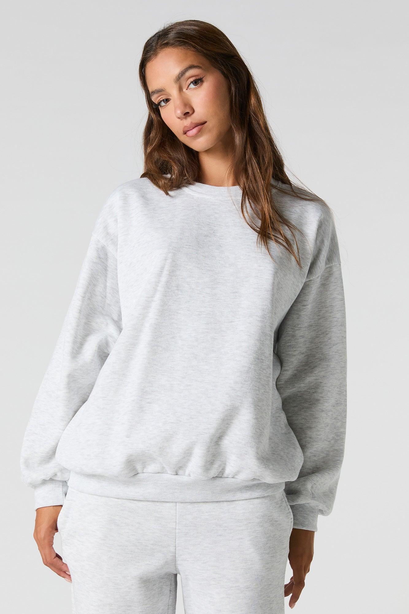 Oversized Fleece Sweatshirt Female Product Image