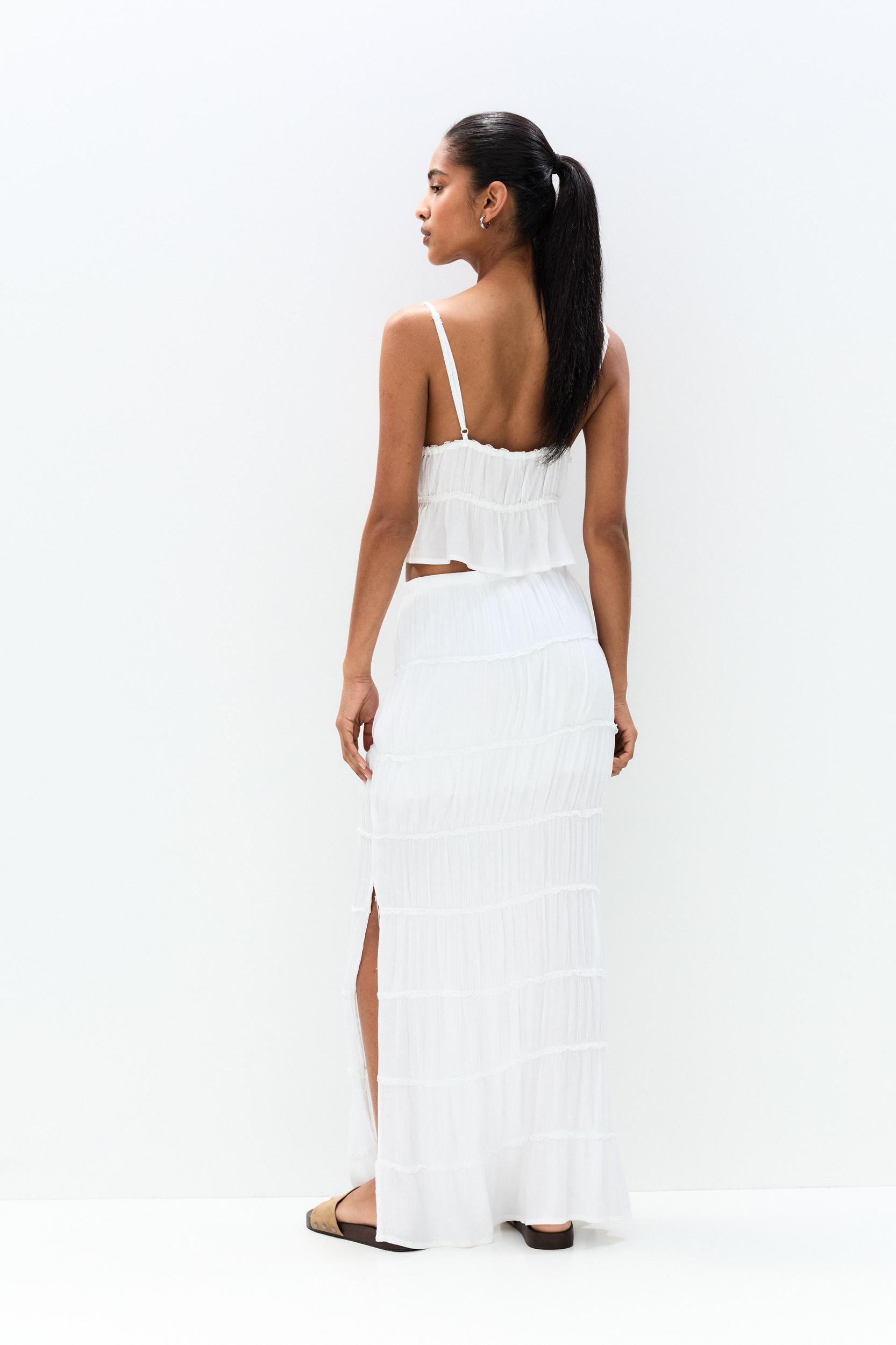Paneled midi skirt Product Image