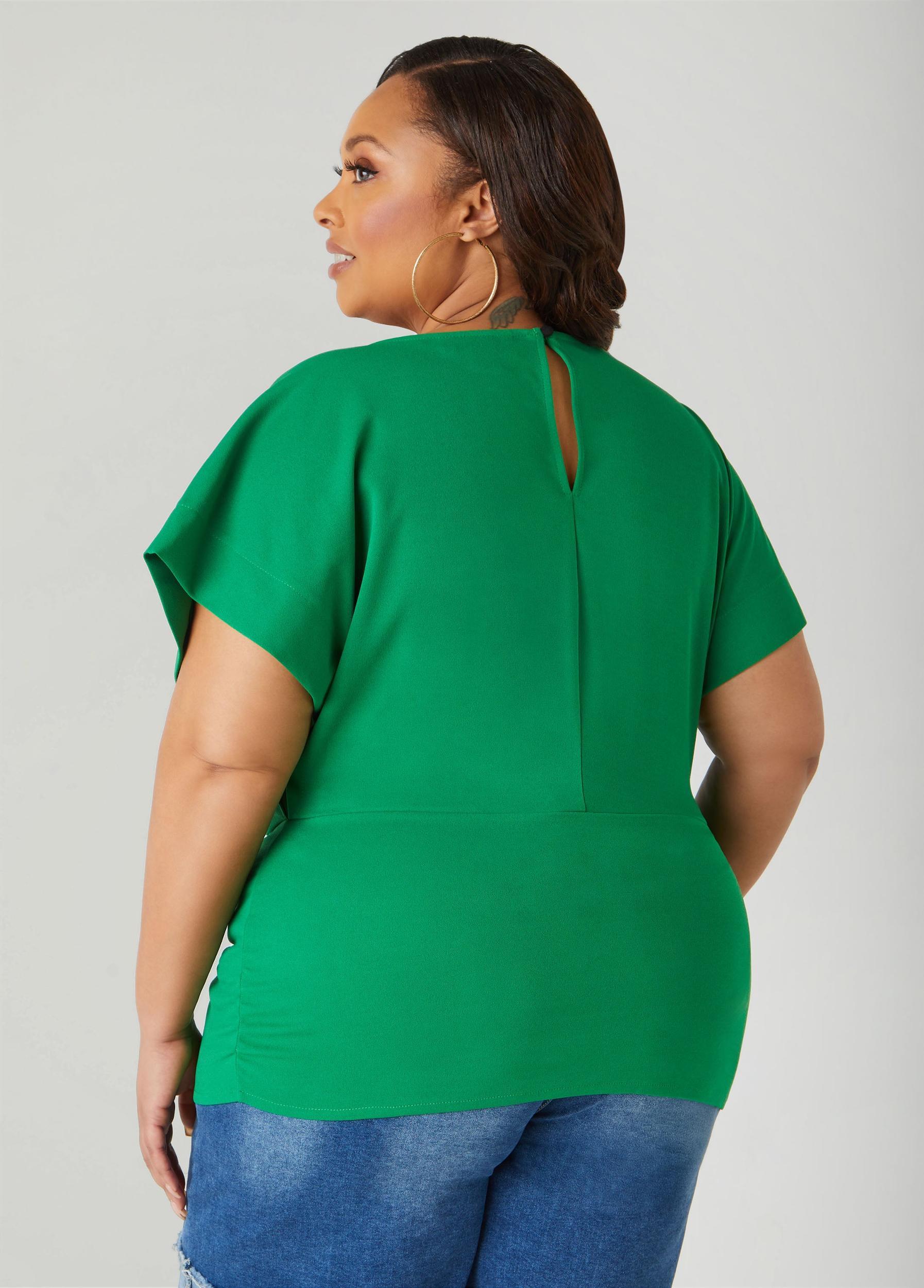 Ruched Crepe Top Product Image