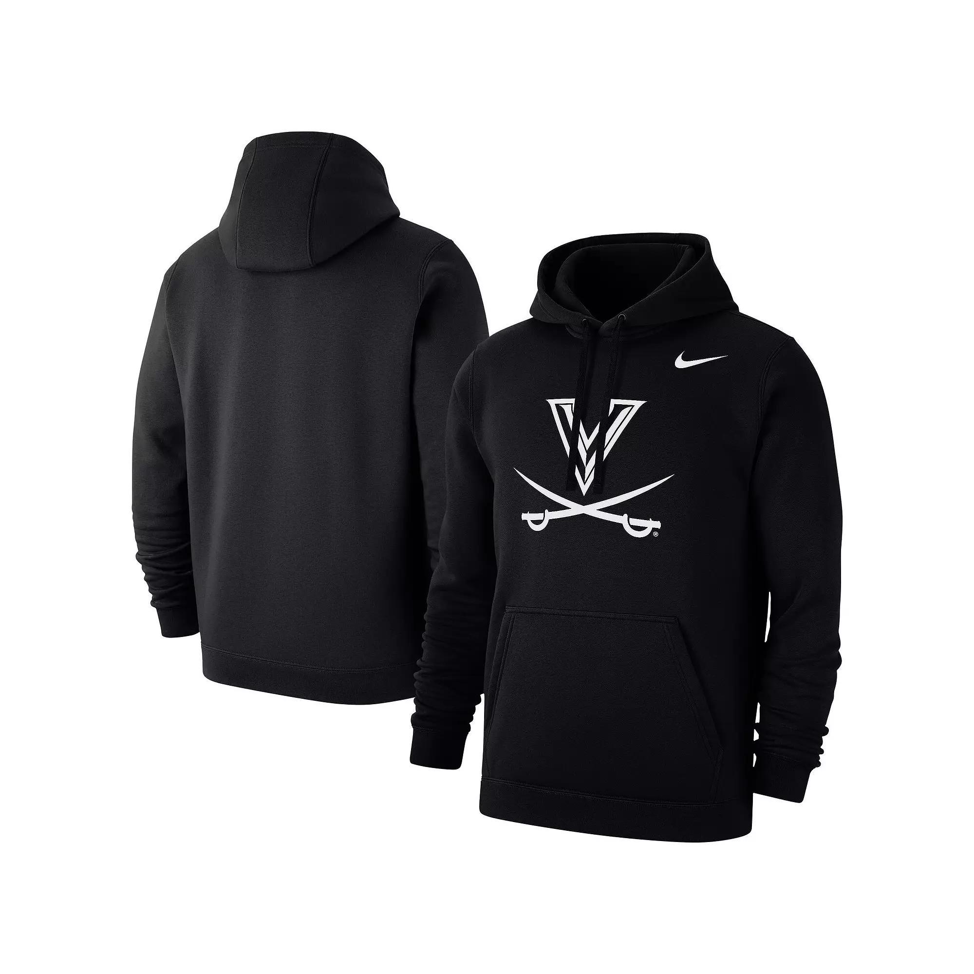 Men's Nike Black Virginia Cavaliers Primary Club Fleece Pullover Hoodie,  Product Image