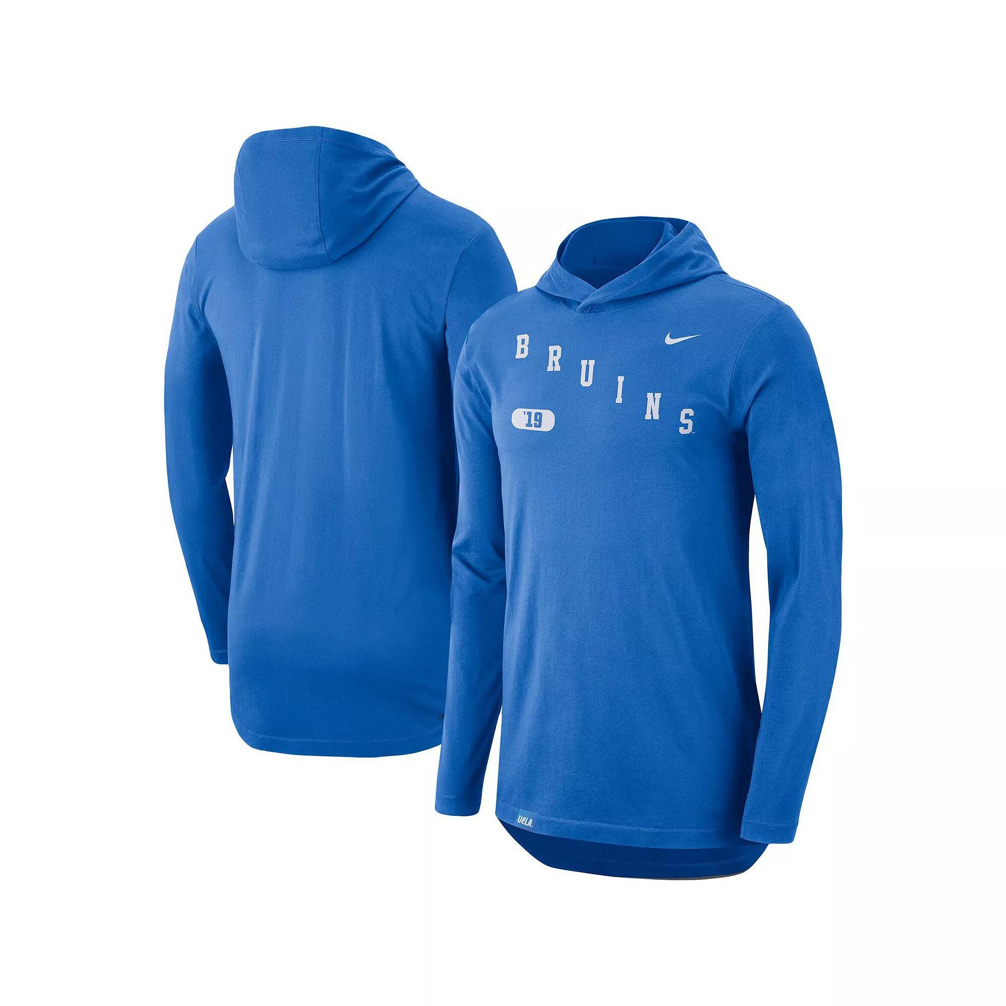 Men's Nike Blue UCLA Bruins Team Performance Long Sleeve Hoodie T-Shirt,  Product Image
