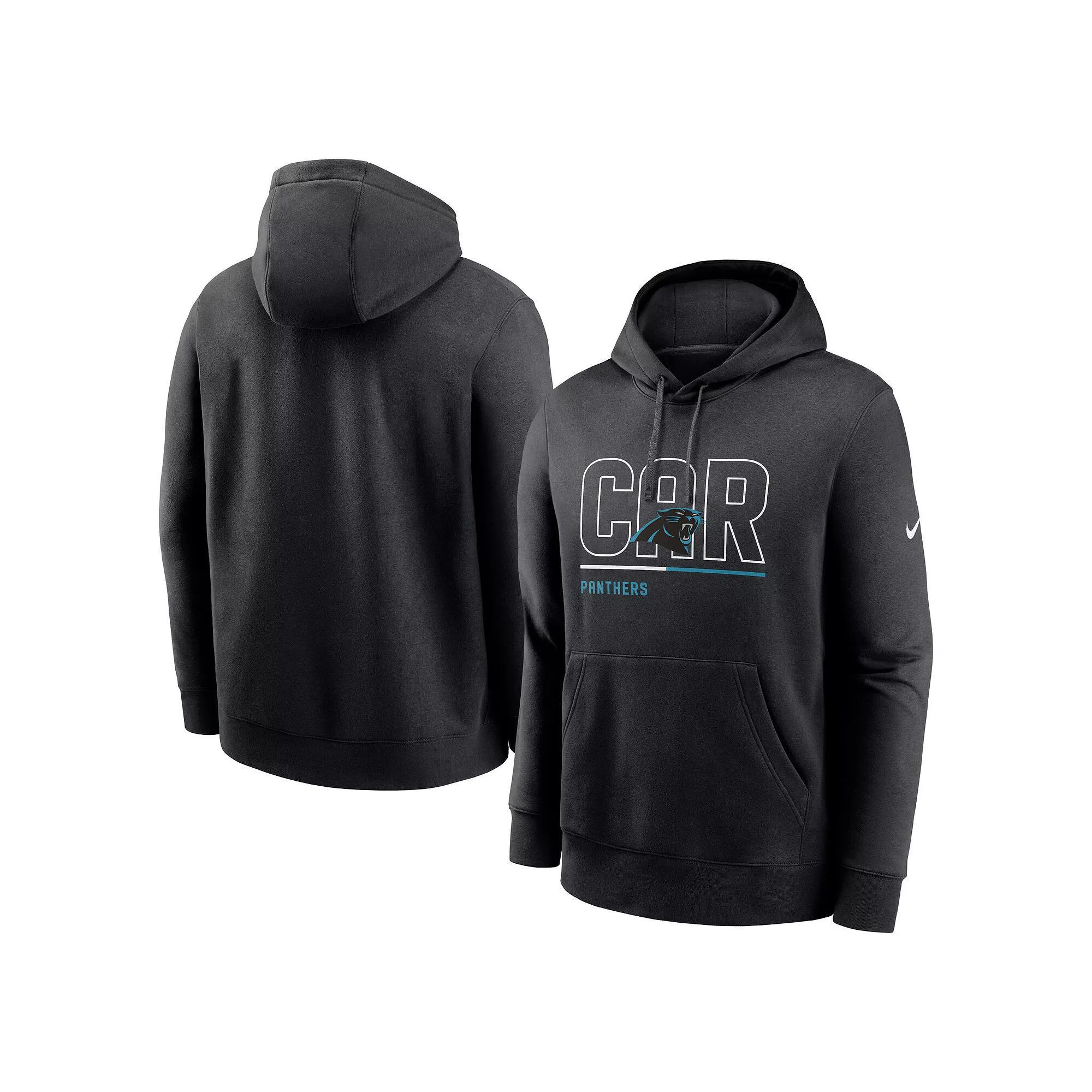 Men's Nike Black Carolina Panthers City Code Club Fleece Pullover Hoodie,  Product Image