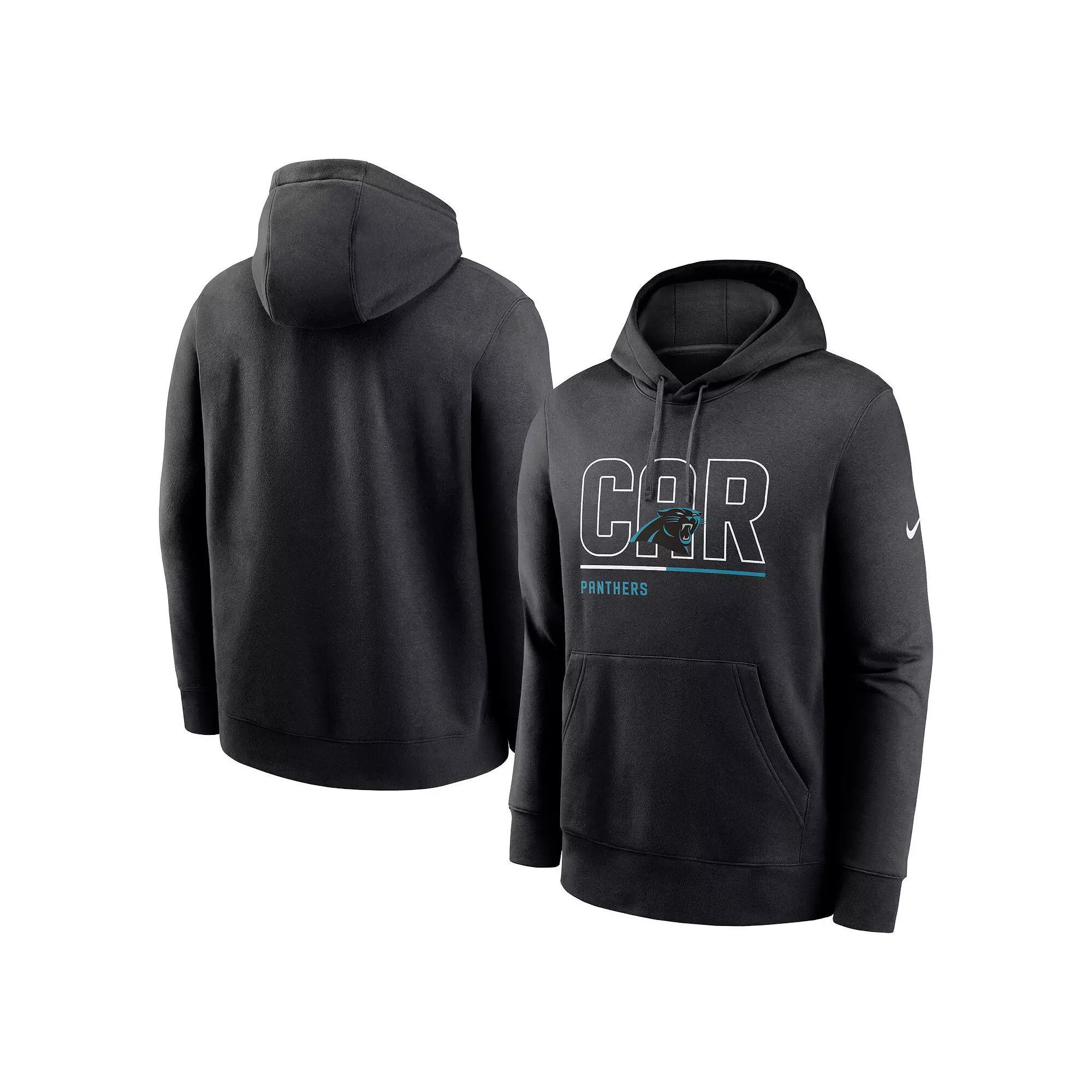 Men's Nike Black Carolina Panthers City Code Club Fleece Pullover Hoodie,  Product Image