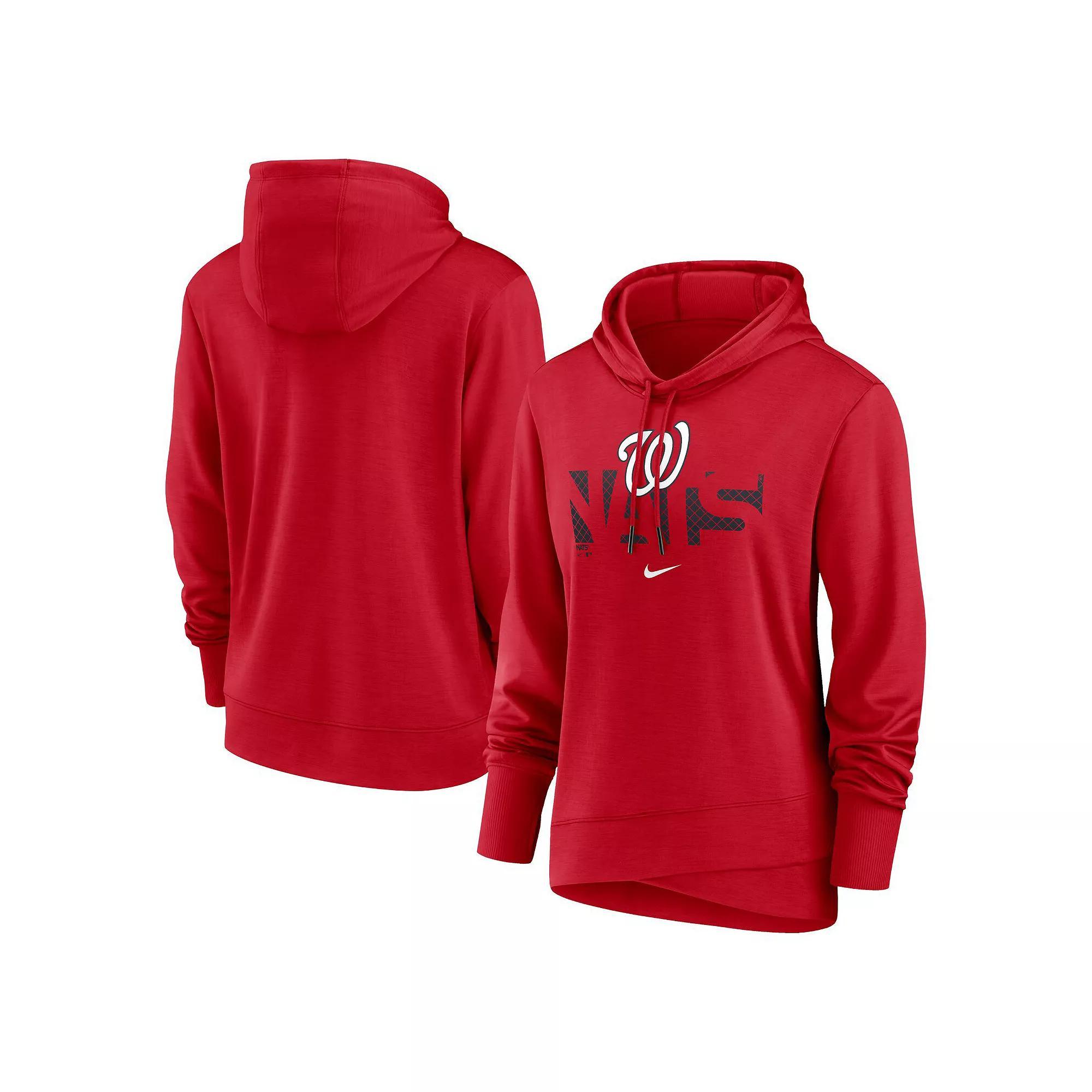 Women's Nike Red Washington Nationals Diamond Knockout Performance Pullover Hoodie,  Product Image