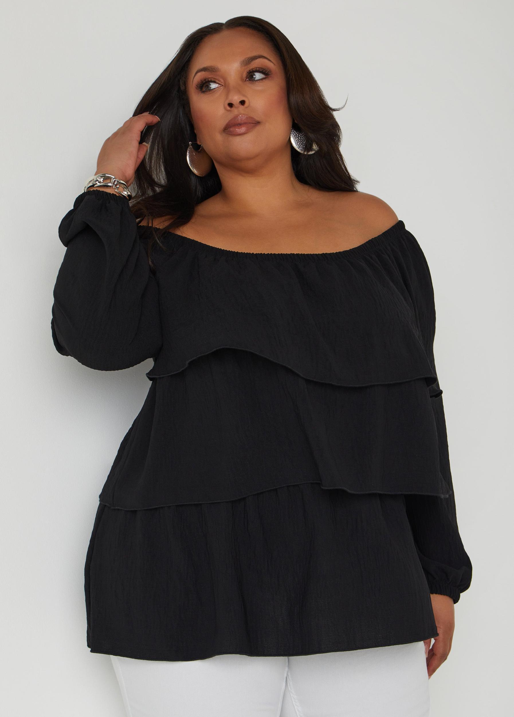 Tiered Off The Shoulder Blouse Product Image
