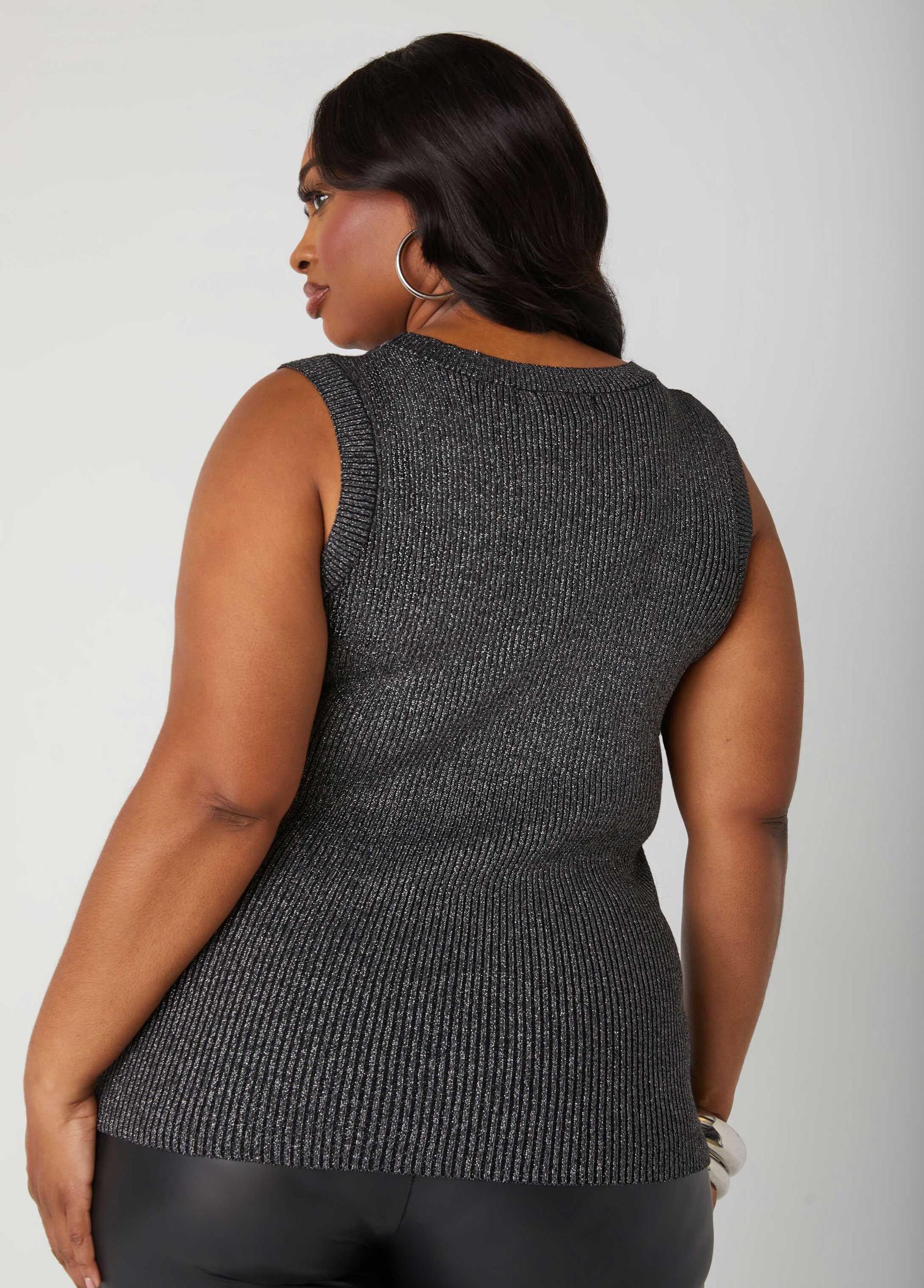 Cutout Lurex™ Ribbed Top Product Image