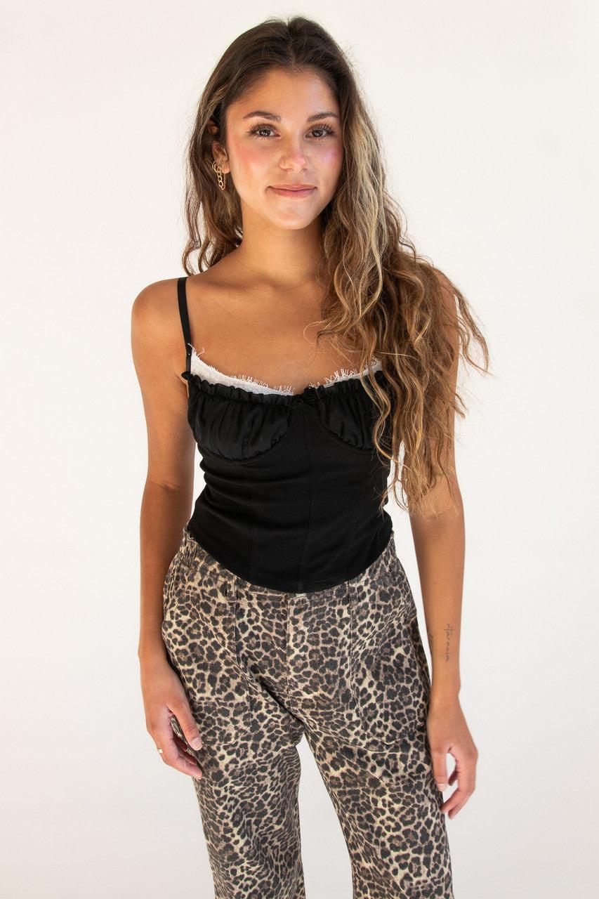 Peekaboo Lace Underwire Bustier Top Product Image