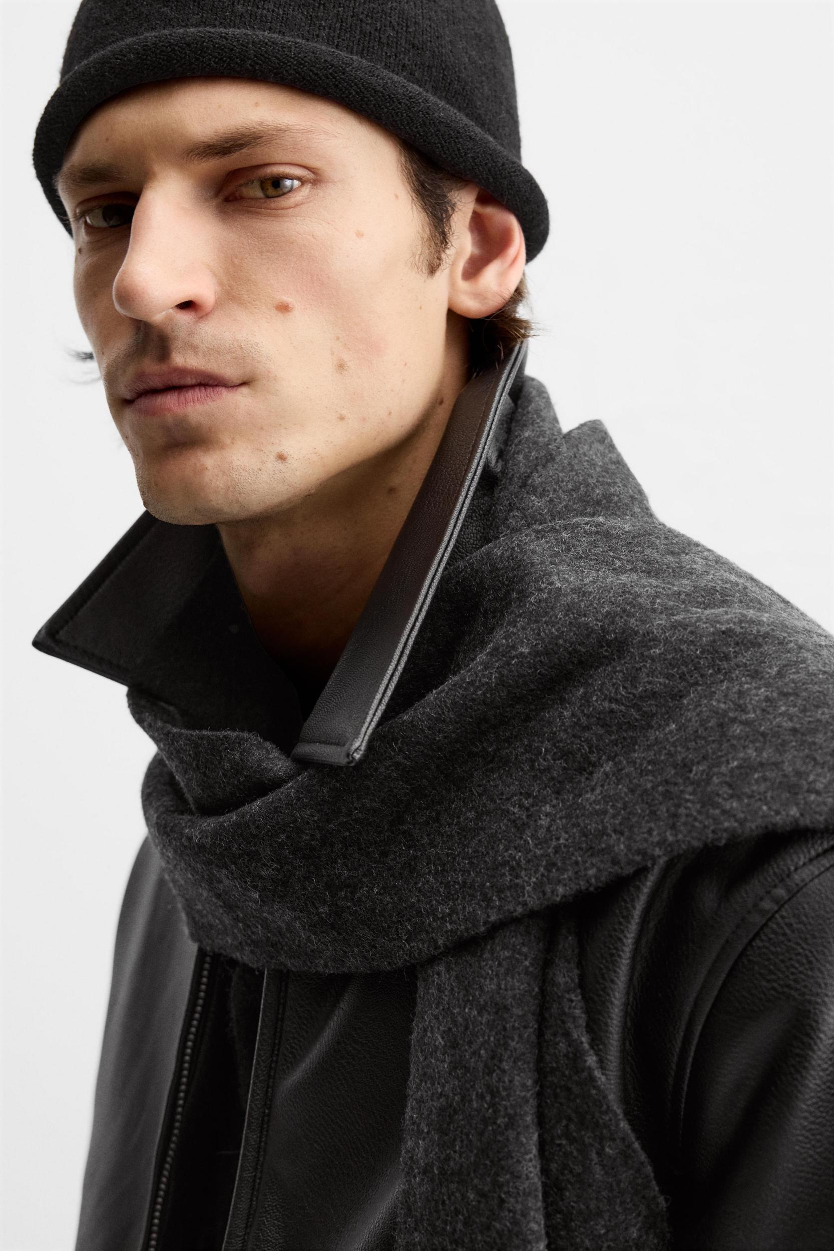 FAUX LEATHER POCKET JACKET Product Image