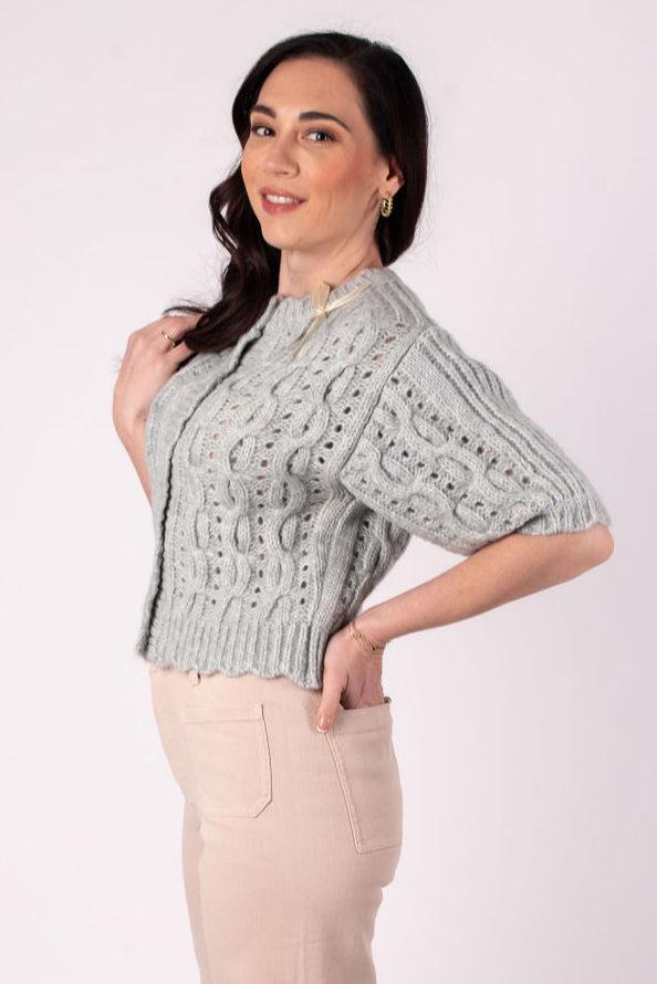 [ASTR The Label] Cable Knit Cardigan Product Image