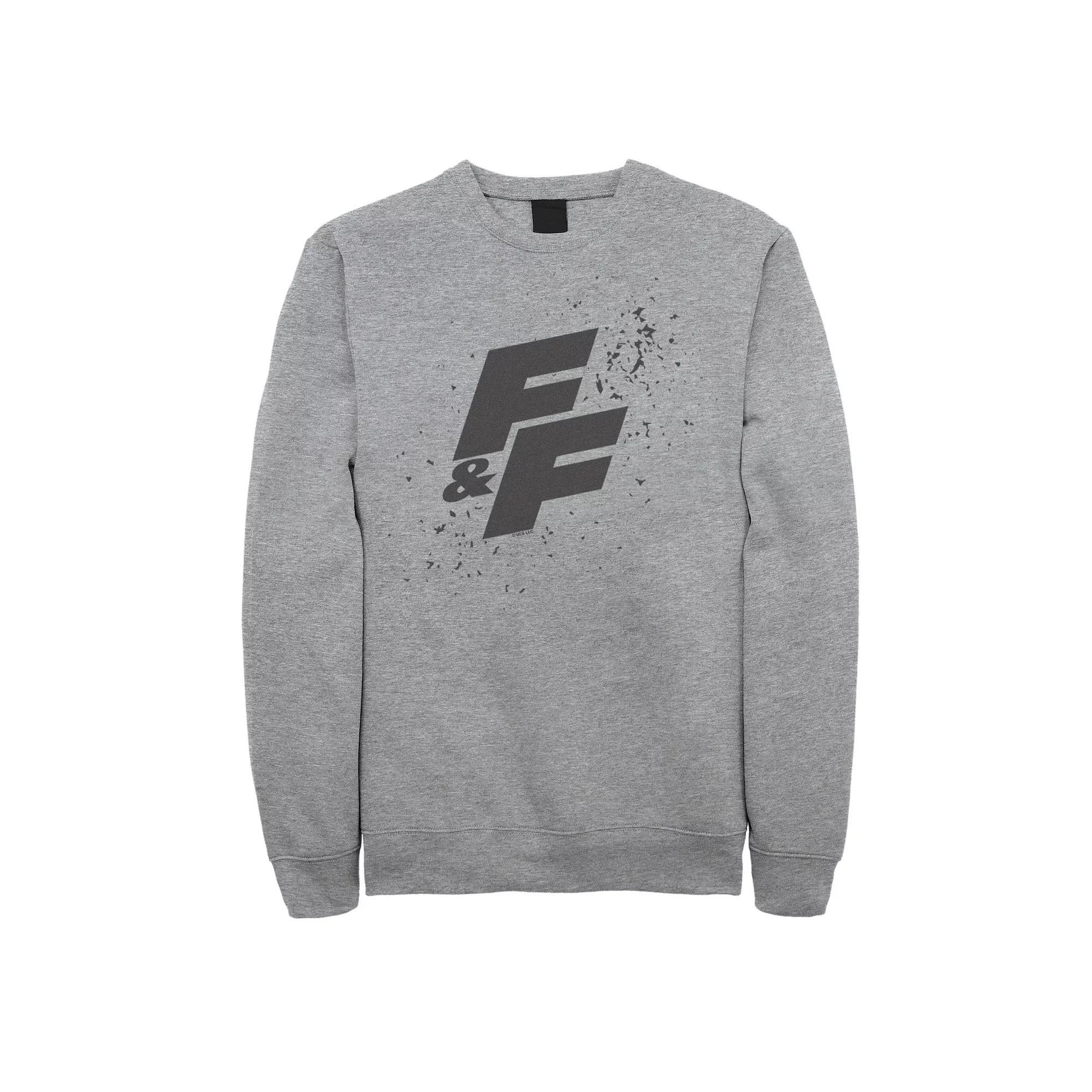 Men's Fast & Furious Paint Splatter Bold Logo Fleece Sweatshirt,  Product Image