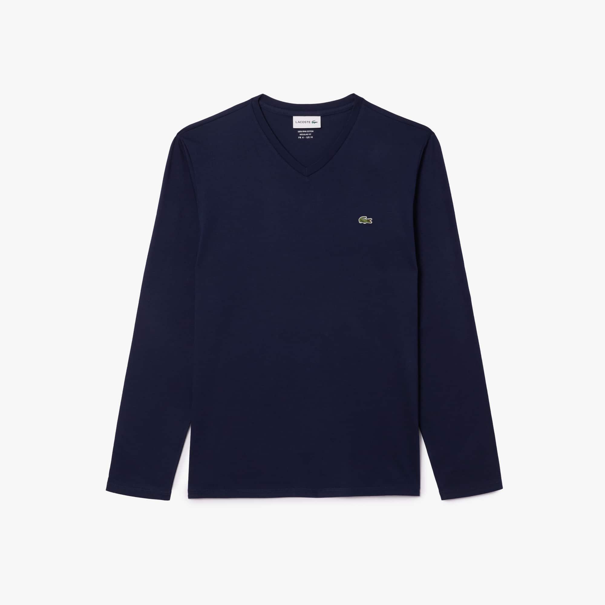 Men's Lightweight Pima Cotton V-Neck T-Shirt Product Image