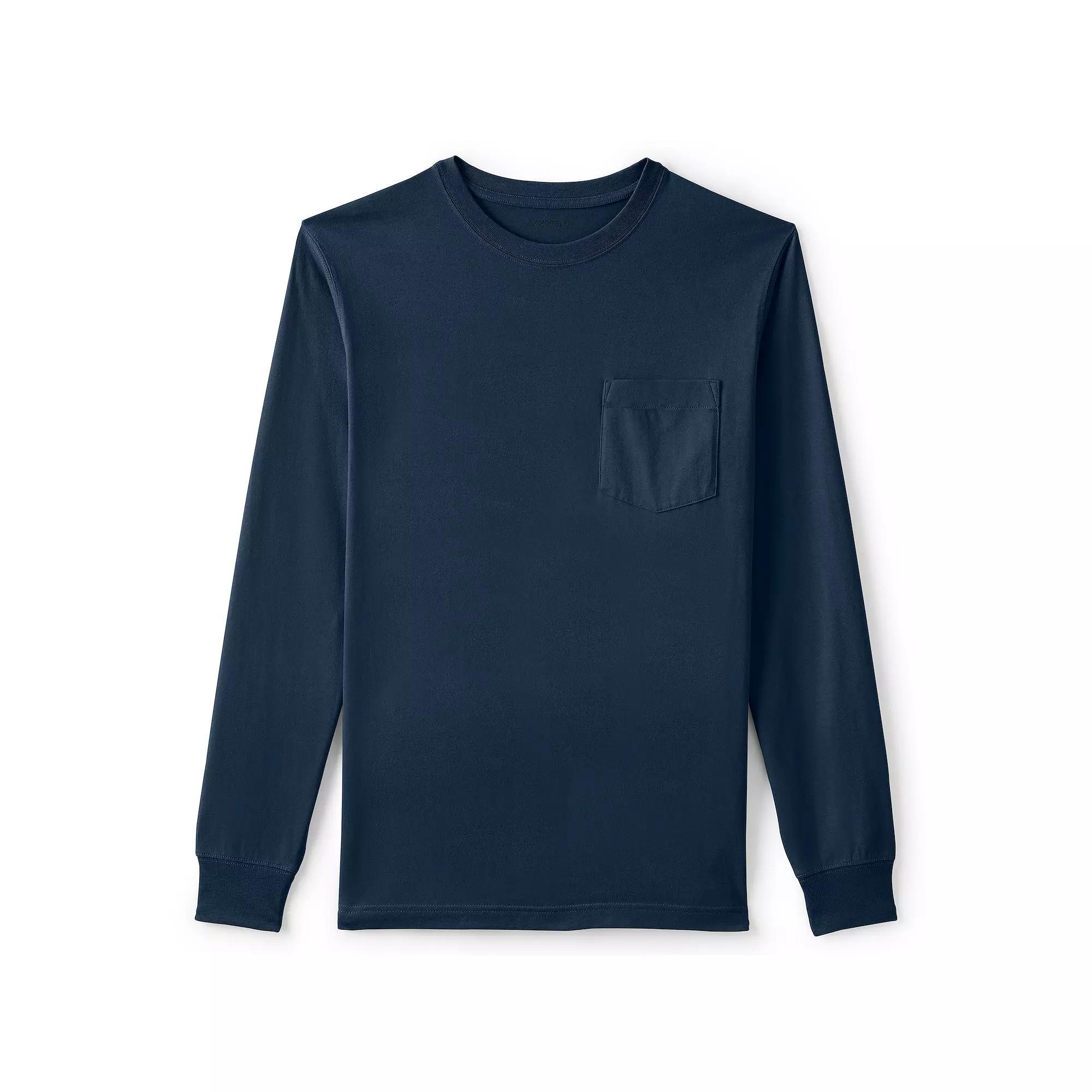 Men's Lands' End Super-T Henley,  Product Image