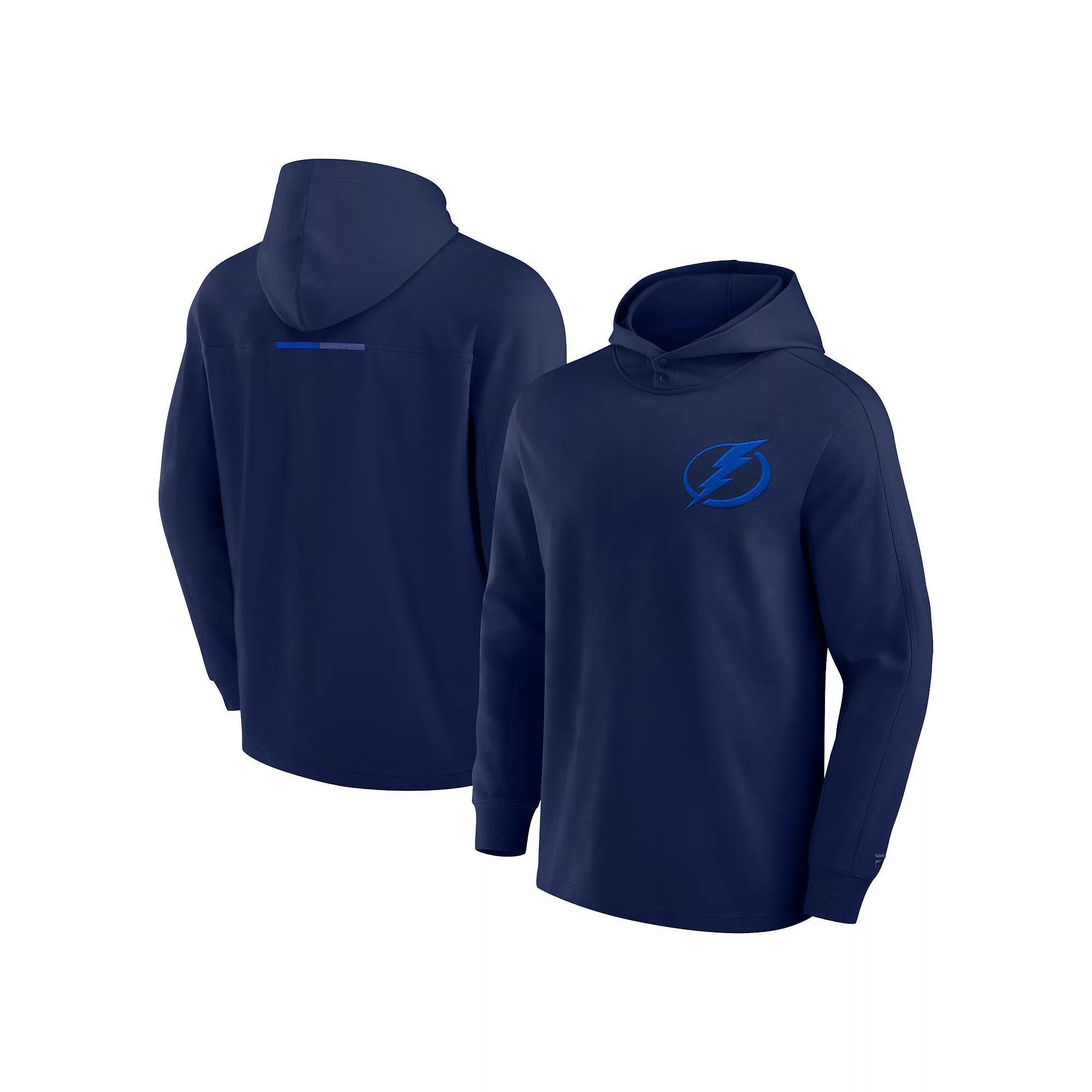 Men's Fanatics Signature Navy Colorado Avalanche Elements Lightweight Tri-Blend Fleece Hoodie, Adult Unisex,  Product Image