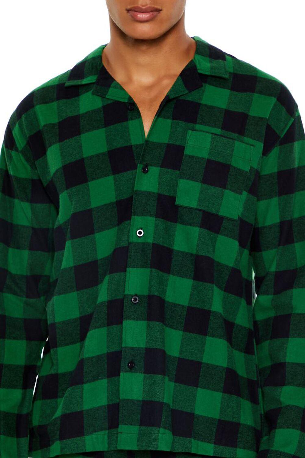 Plaid Flannel Pajama Shirt | Forever 21 Product Image