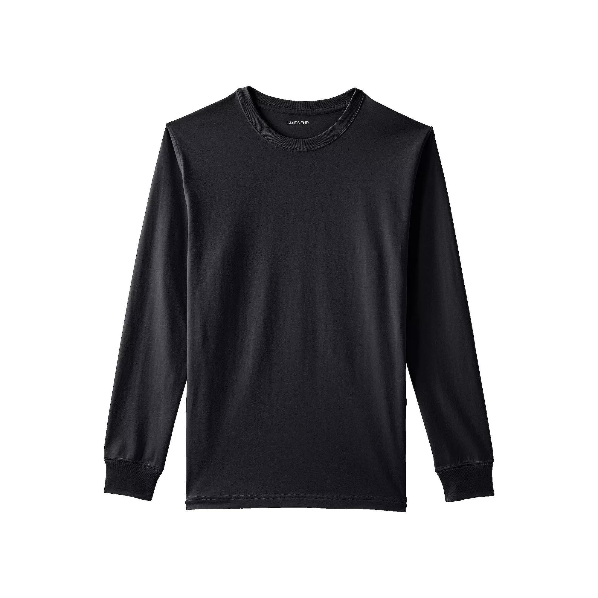 Big & Tall Lands' End Long Sleeve Super-T Tee, Men's,  Product Image