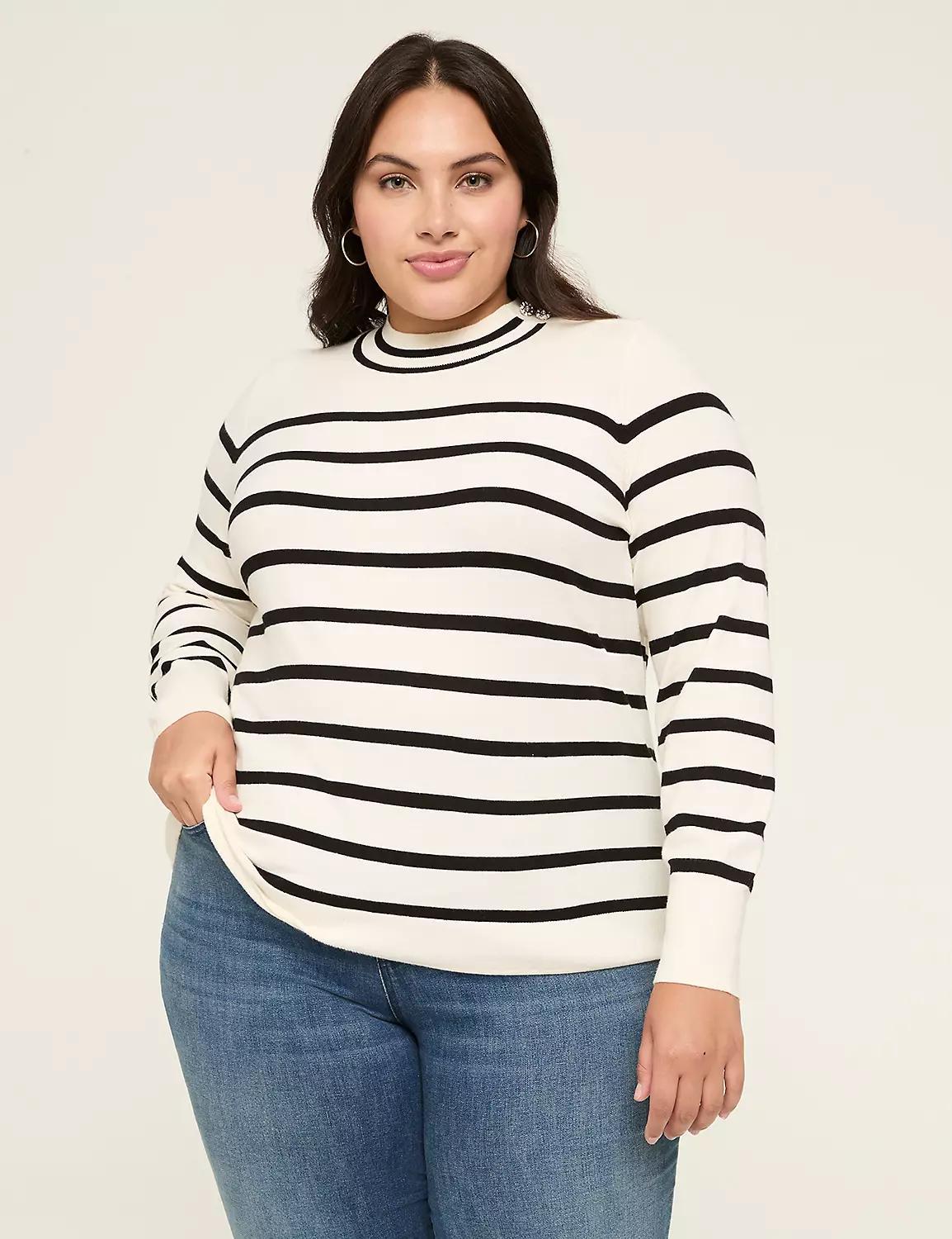 Striped Pullover Sweater Product Image