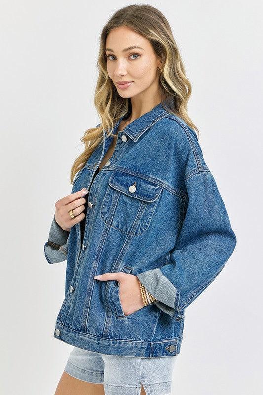 Oversized Denim Jacket Product Image