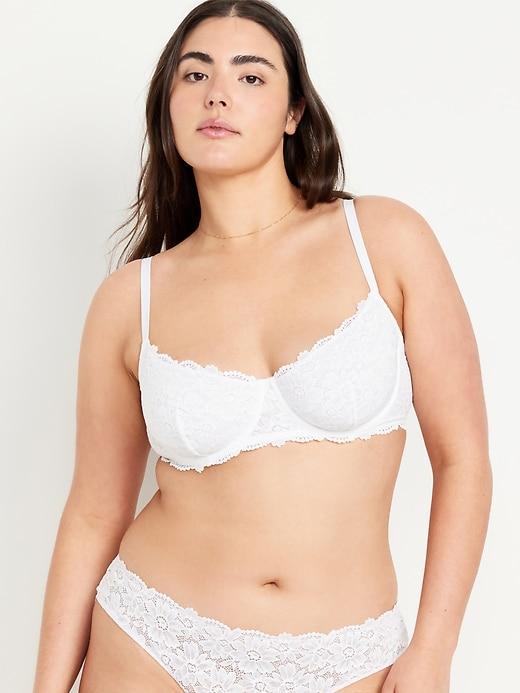 Lace Underwire Balconette Bra Product Image