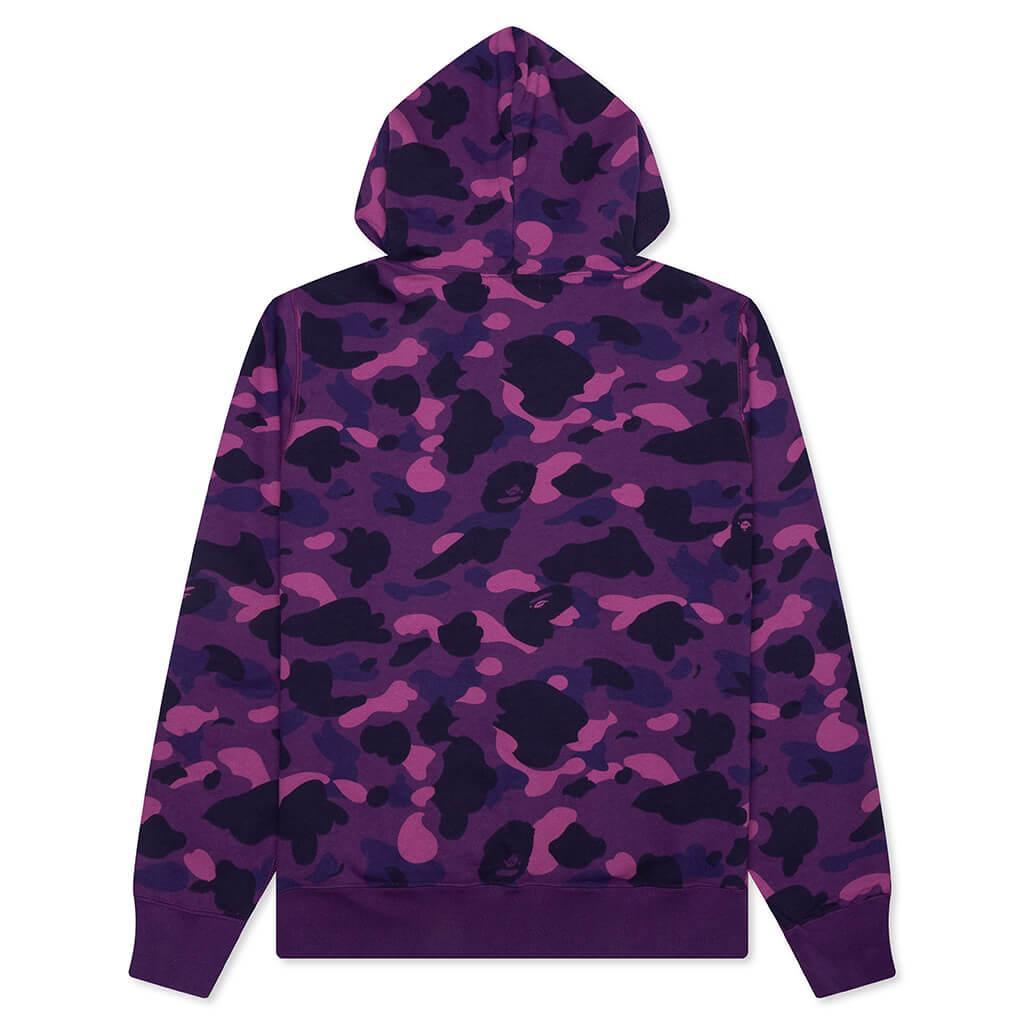 Color Camo Pullover Hoodie - Purple Male Product Image