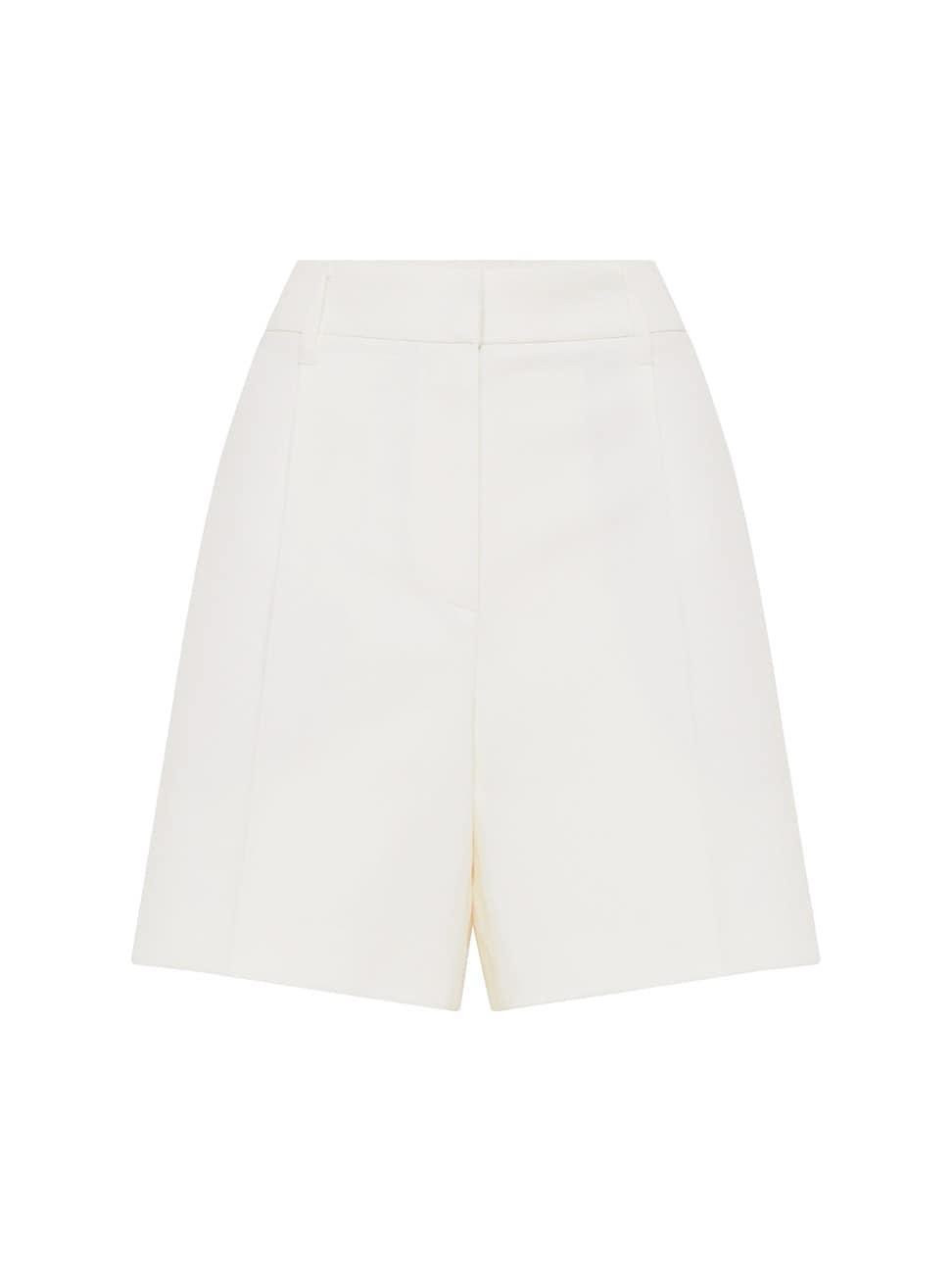 Womens Cotton and Linen Cavalry Formal Shorts with Monili Product Image