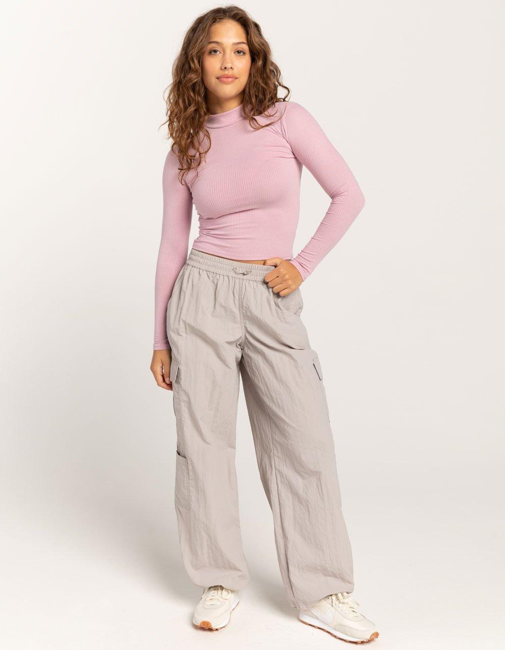 TILLYS Mock Neck Womens Long Sleeve Tee Product Image