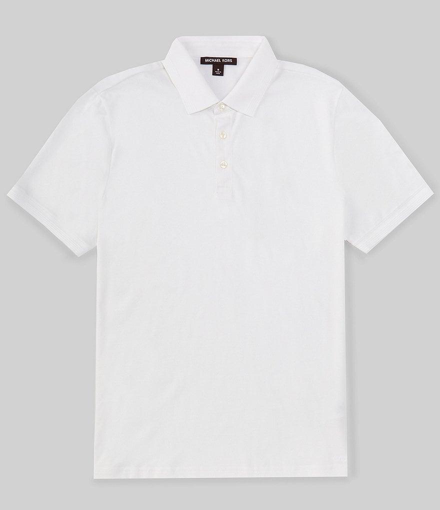 Michael Kors Mercerized Pima Cotton Modern Fit Short Sleeve Polo Shirt Product Image