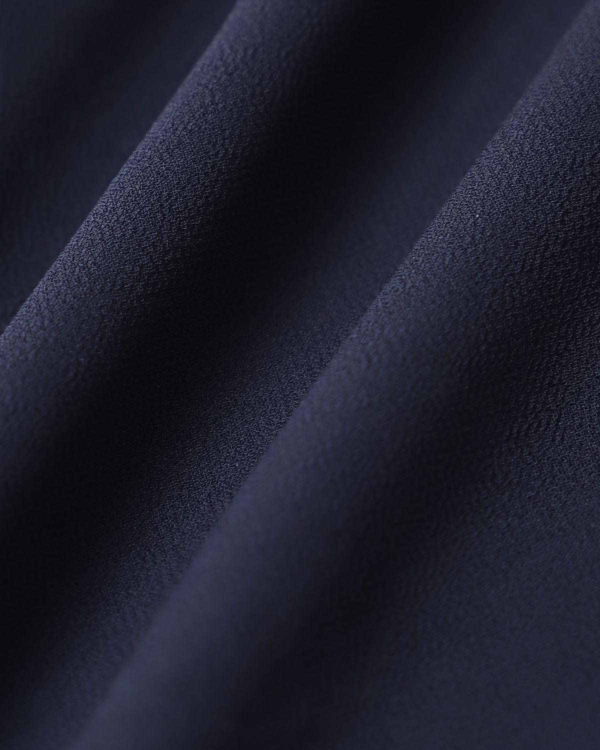 Blue Chiffon Ruffle Slip Midi Dress Product Image