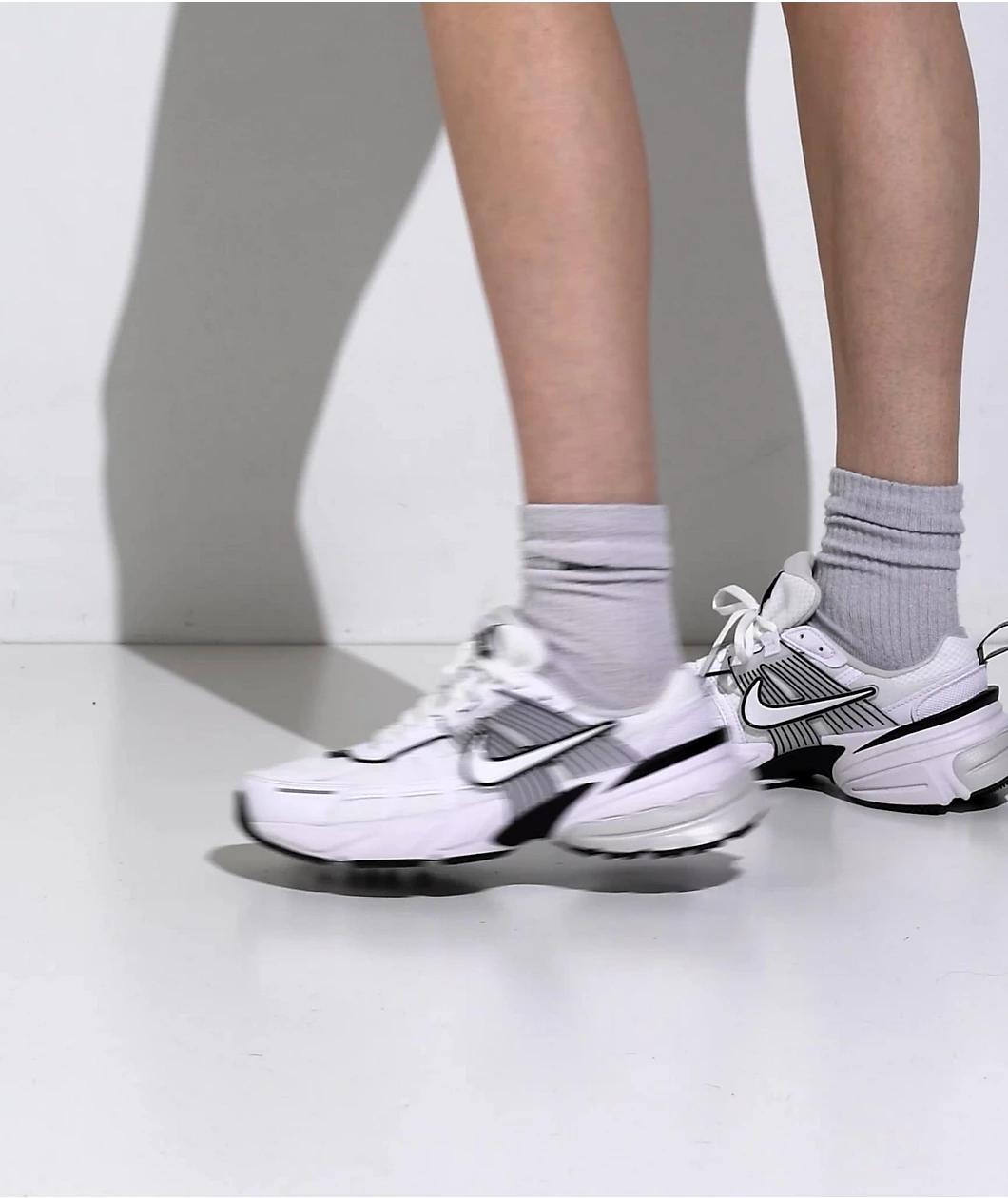 Nike V2K Run White & Platinum Tint Shoes Product Image