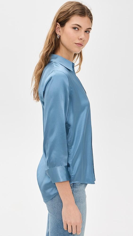 L'AGENCE Dani 3/4 Sleeve Blouse | Shopbop Product Image