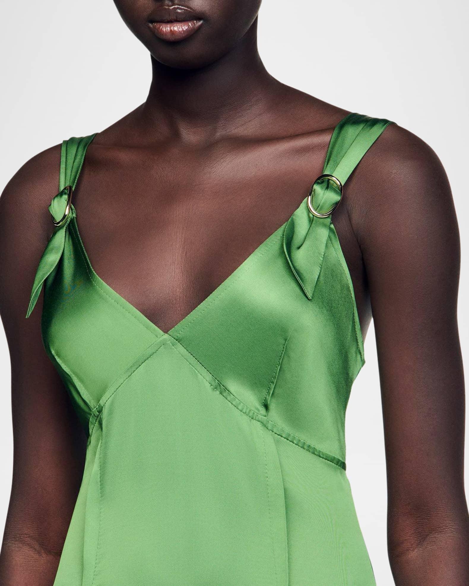 Cecile Buckle-Strap Midi Dress Product Image