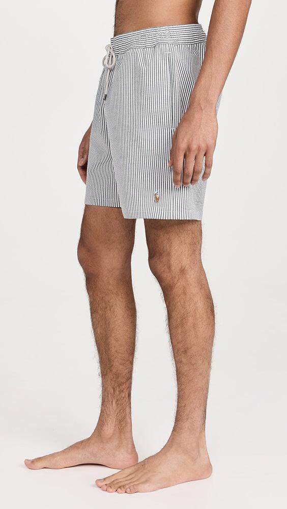 Polo Ralph Lauren Traveler Seersucker Swim Trunks 6" | Shopbop Product Image