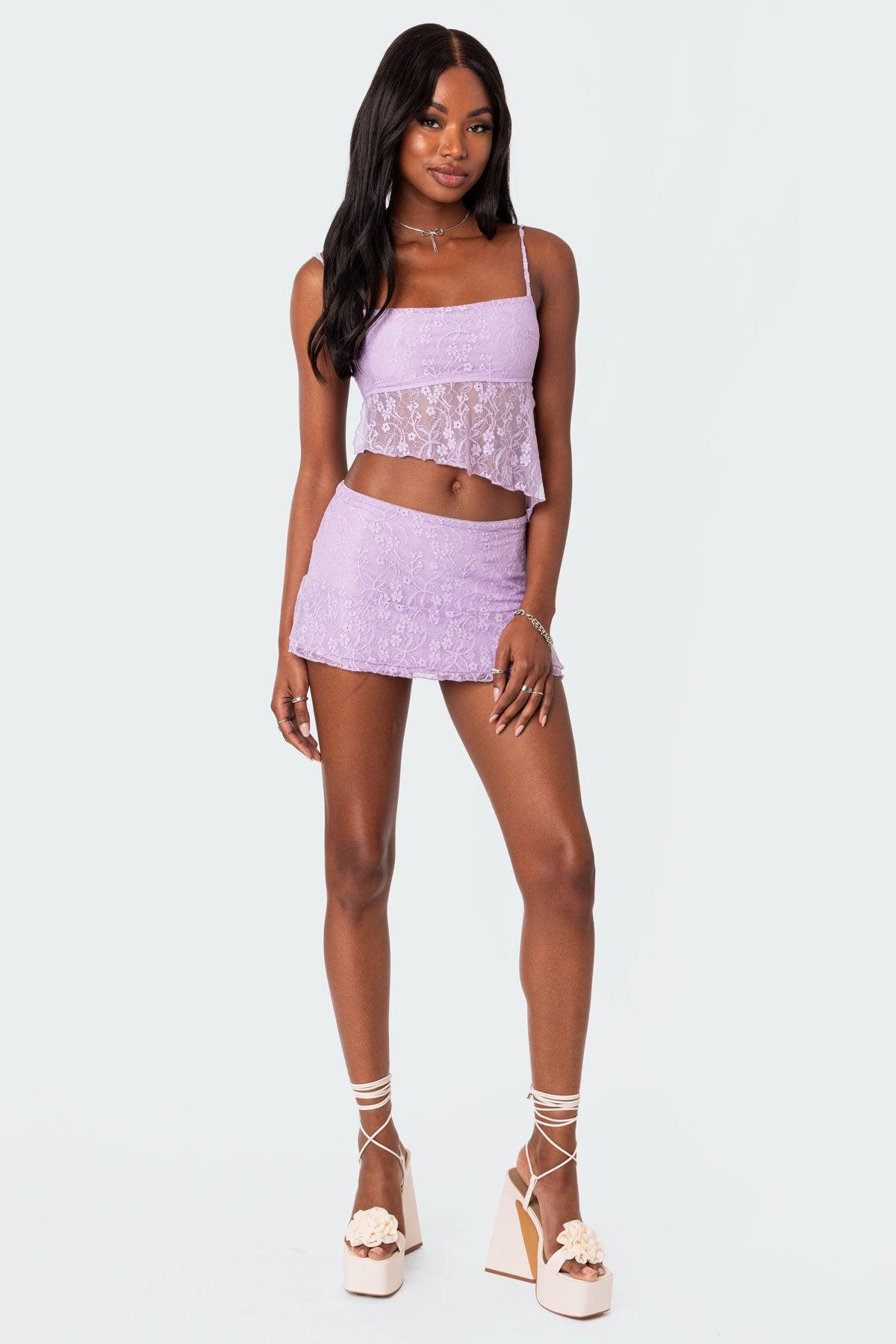 Lyra Lace Mini Skirt Product Image