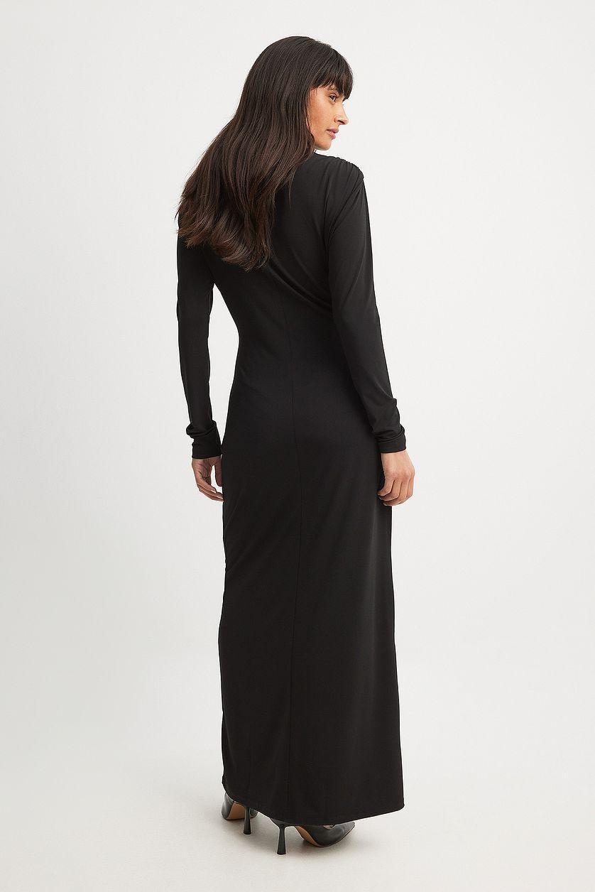 Jersey Cut Out Detail Waterfall Maxi Dress Product Image