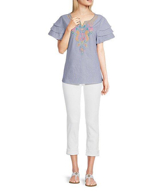 KUT from the Kloth Catherine Roll-Tab Hem High Rise Boyfriend Jeans Product Image