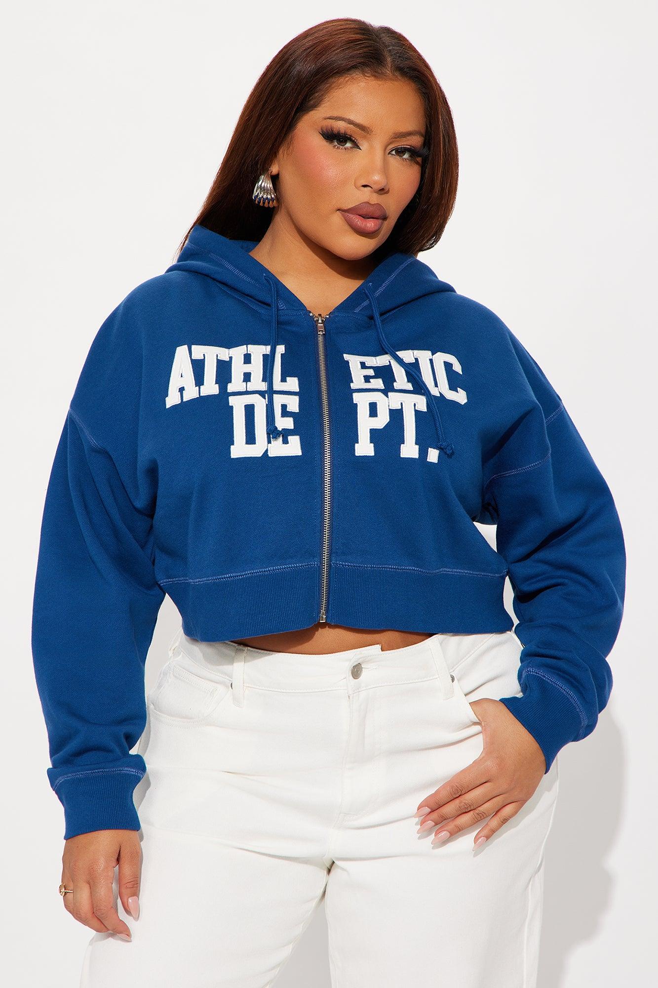 Athletic Dept Zip Up Hoodie - Navy Female Product Image