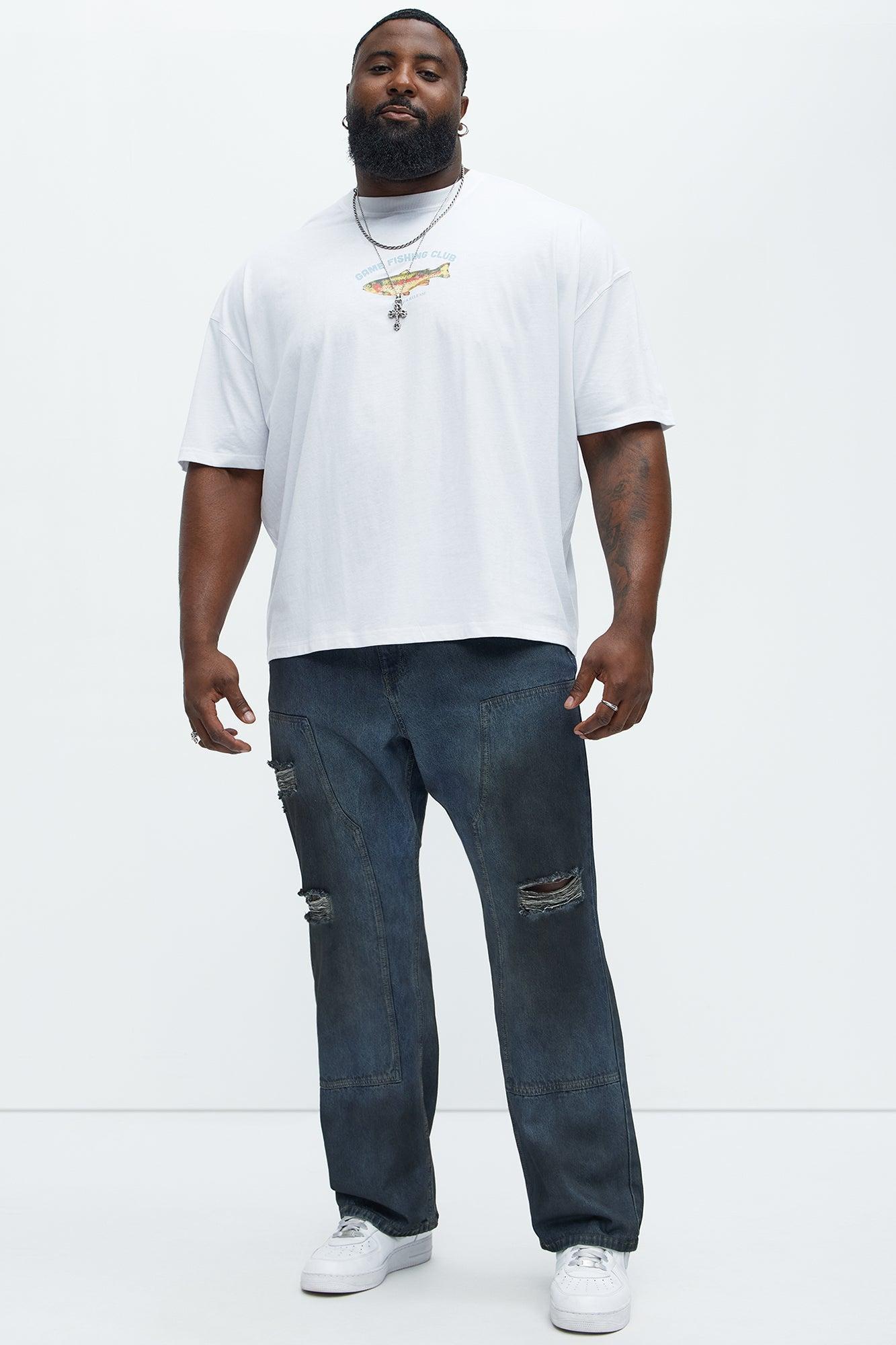 Game Fishing Club Oversized Short Sleeve Tee - White Product Image