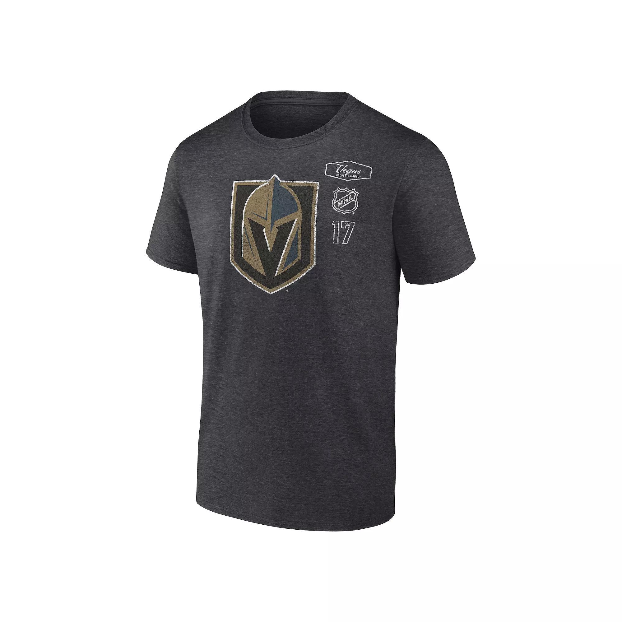 Men's Fanatics Vegas Golden Knights Origin Heritage Logo Graphic Tee, Size: Large, Lvk Black Product Image