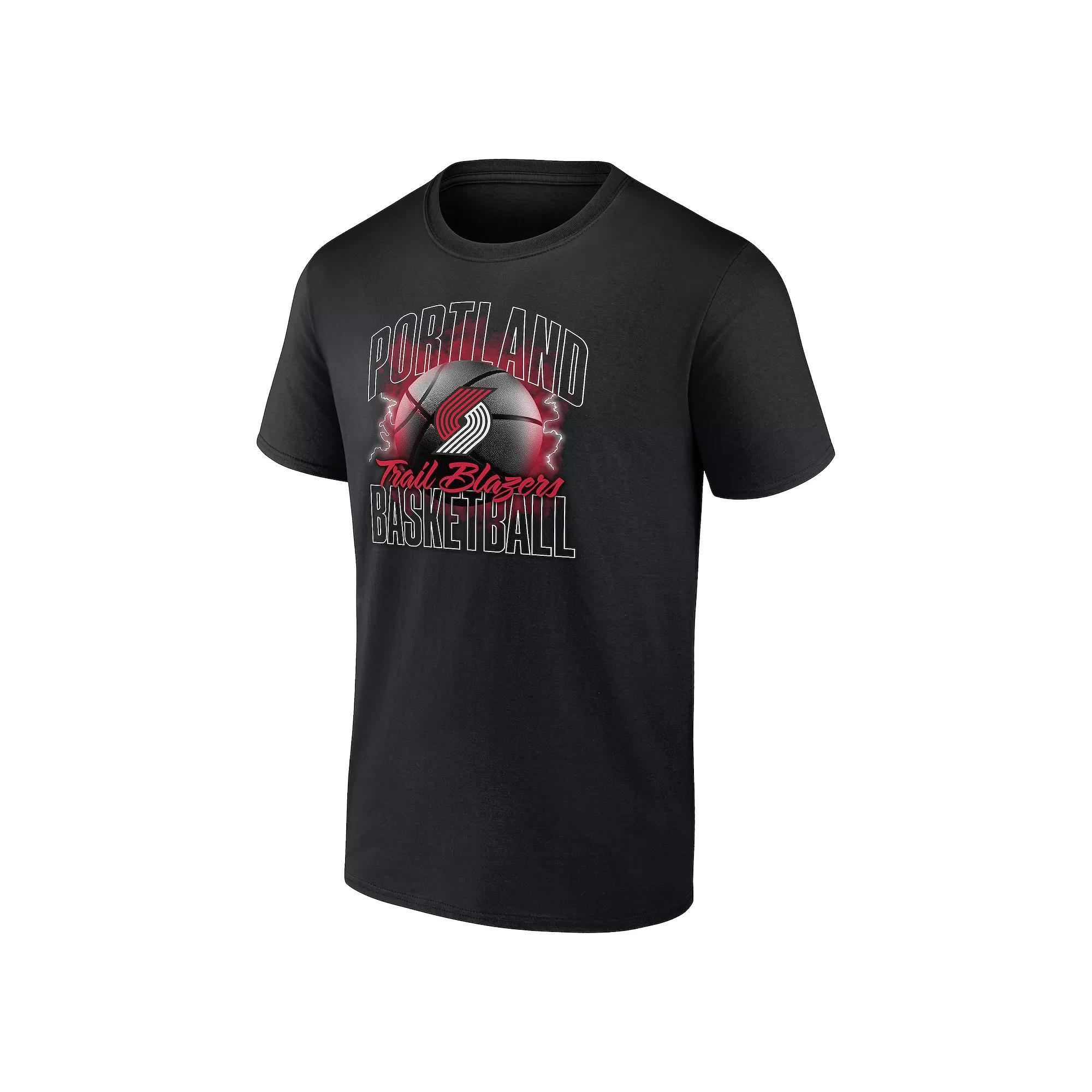 Men's Portland Trail Blazers Match-Up Graphic Tee, Size: Large, Black Product Image