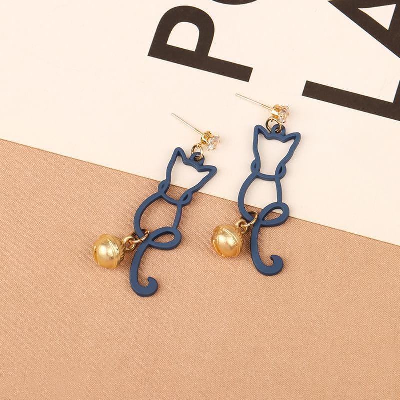 Cat Drop Earring / Clip On Earring Product Image