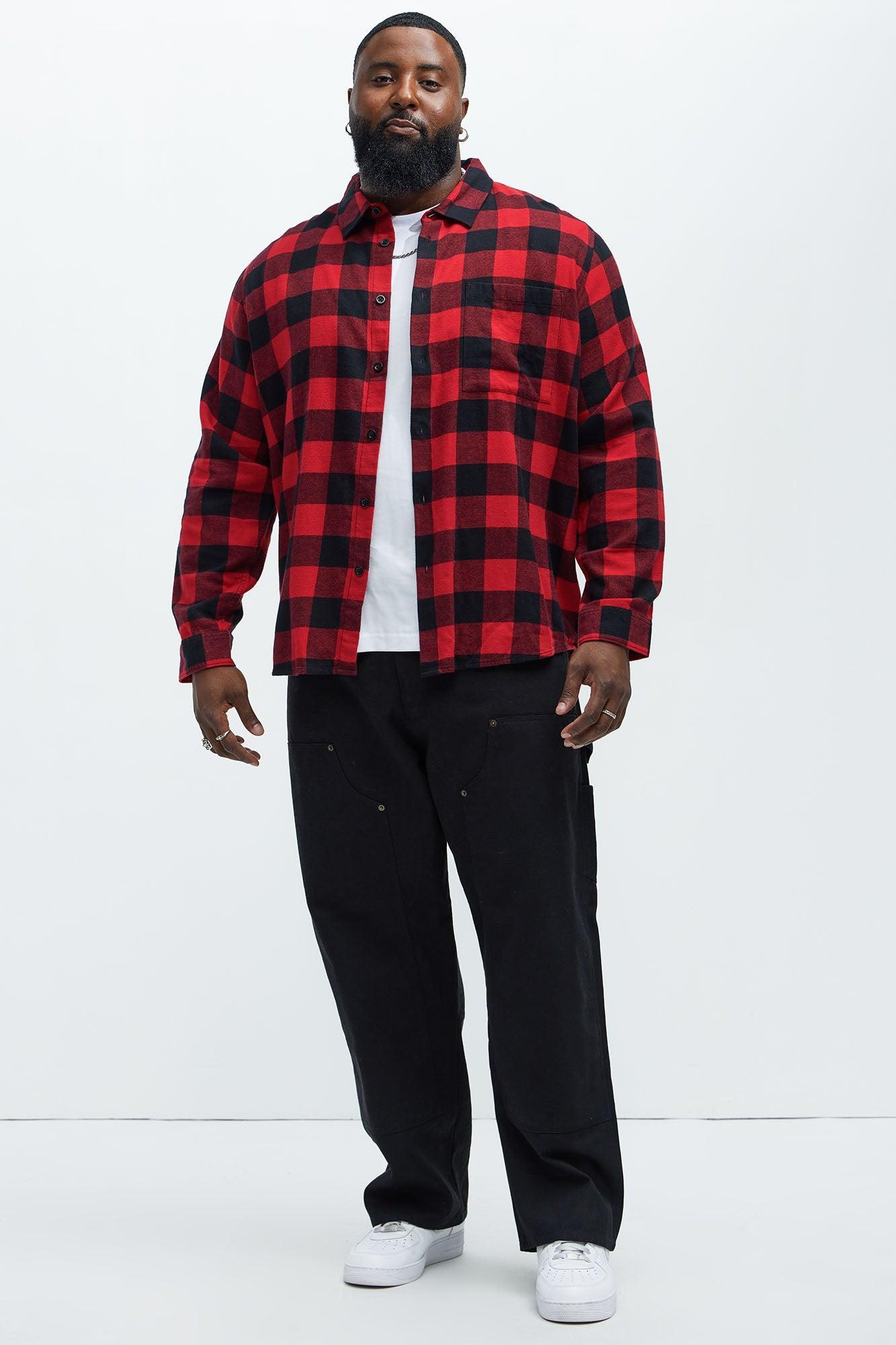 Neponset Flannel Shirt - Red/Black Product Image