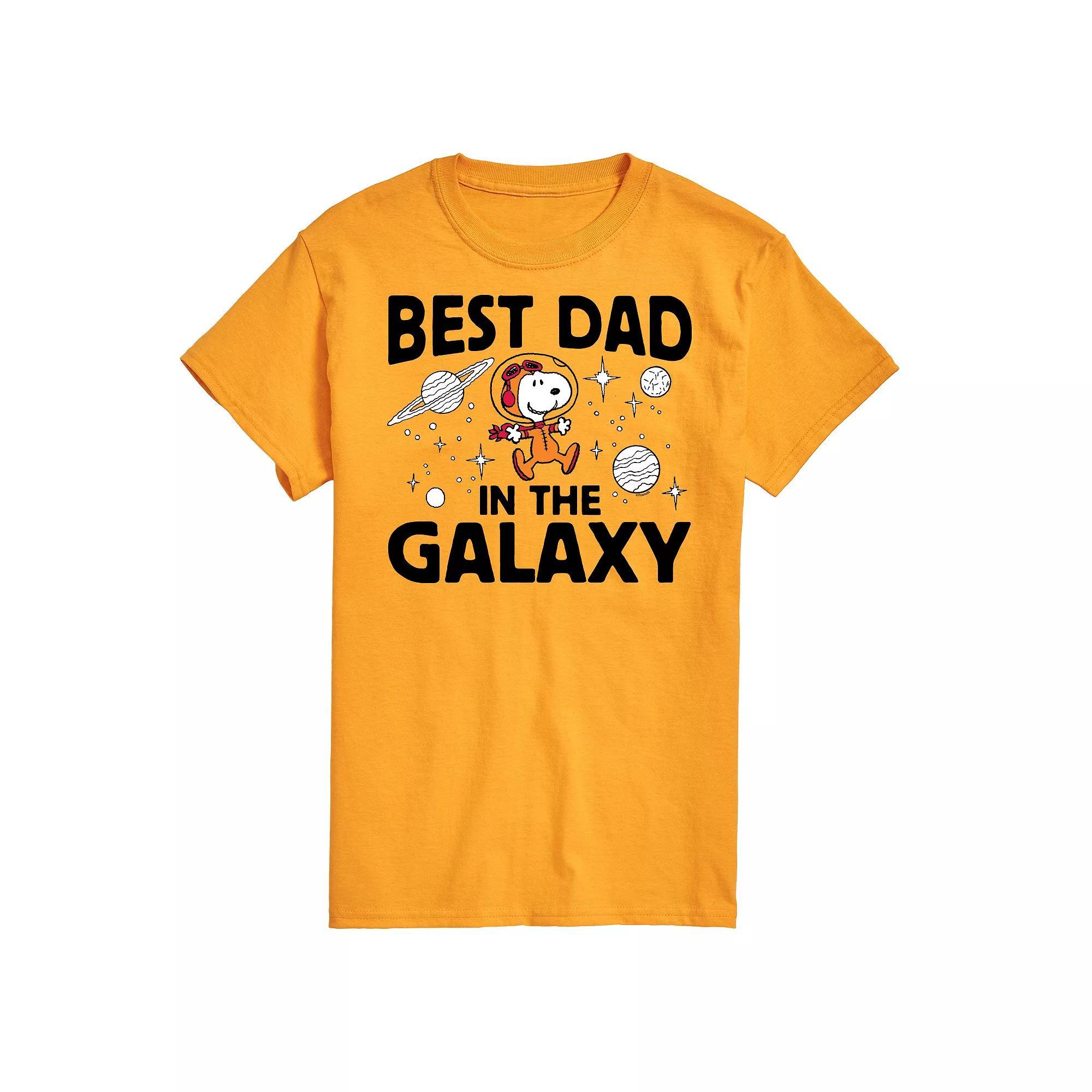 Men's Peanuts Best Dad In The Galaxy Graphic Tee, Size: XXL, Beige Product Image