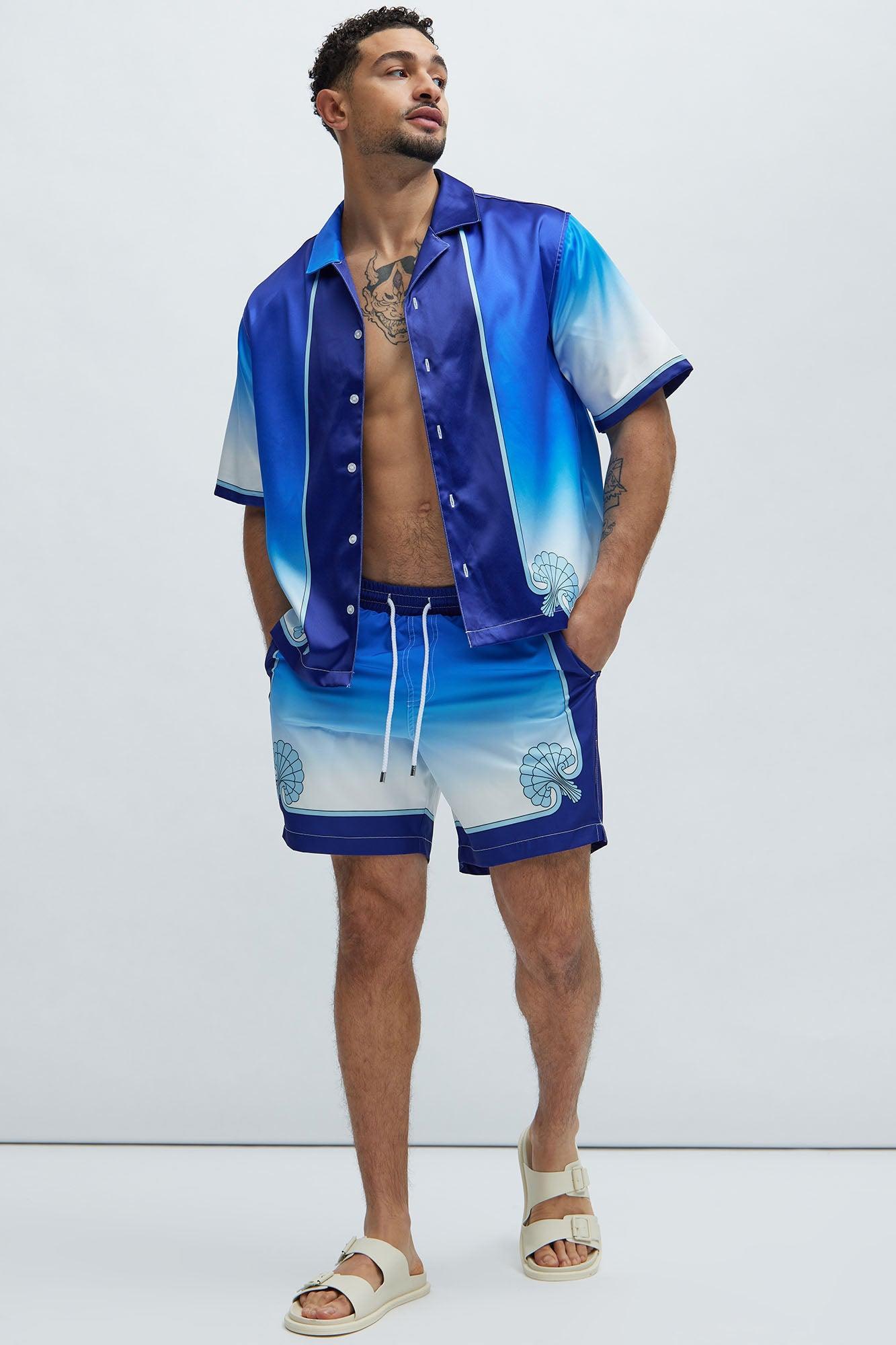 Seadrift Swim Classic Trunk - Blue/combo Product Image
