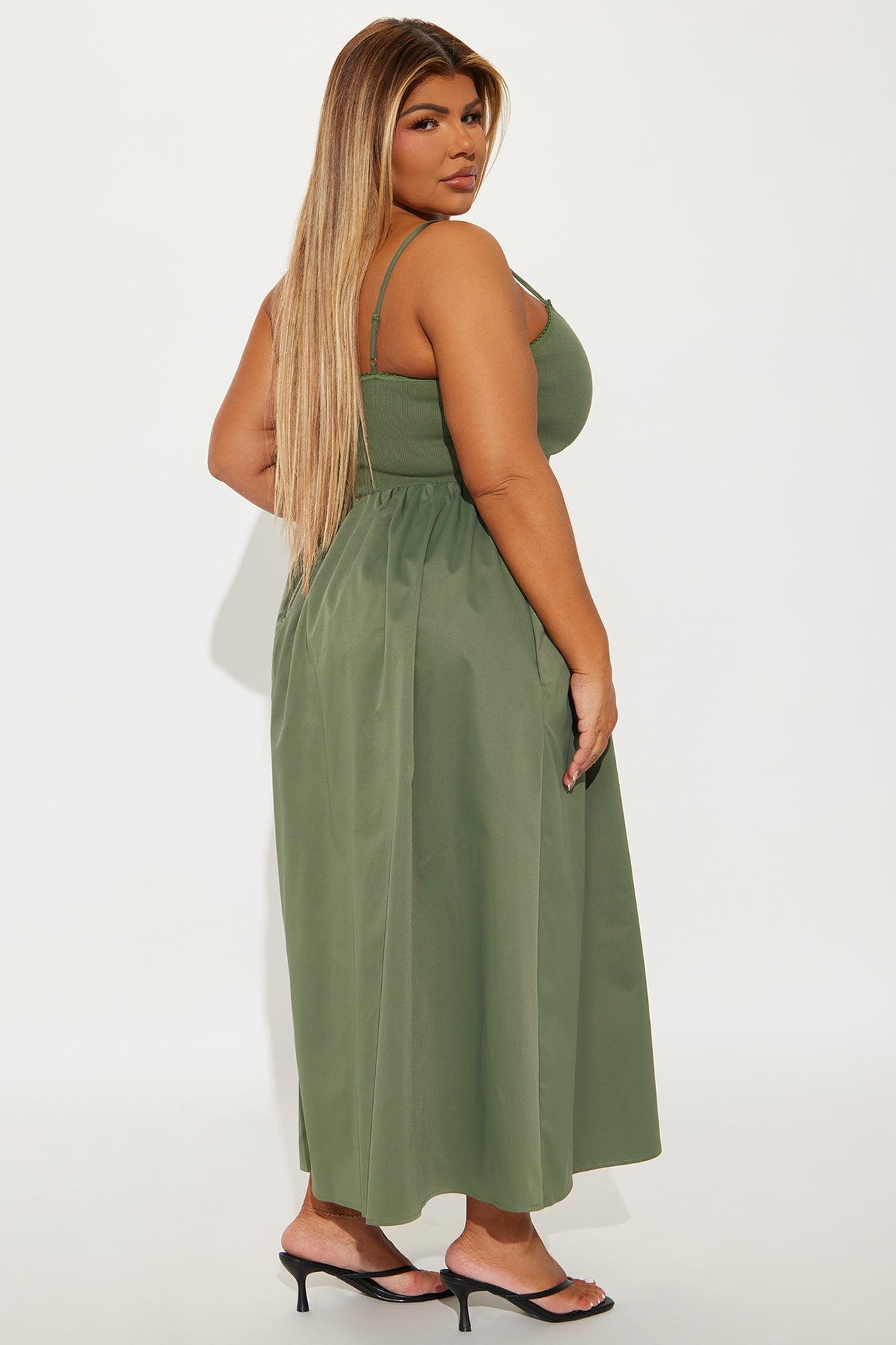 Classic Midi Dress - Olive Product Image